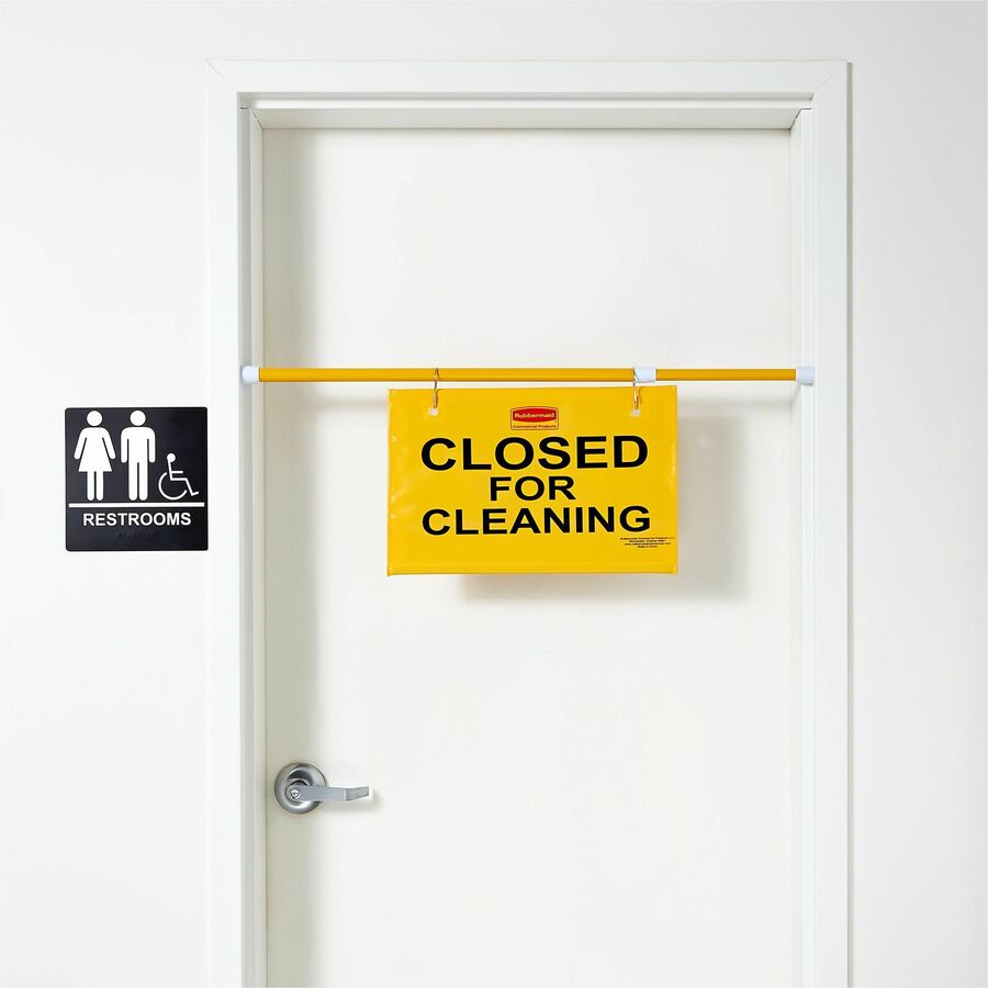 Rubbermaid Closed for Cleaning Safety Hanging Sign, Sold as 1 Each - 2
