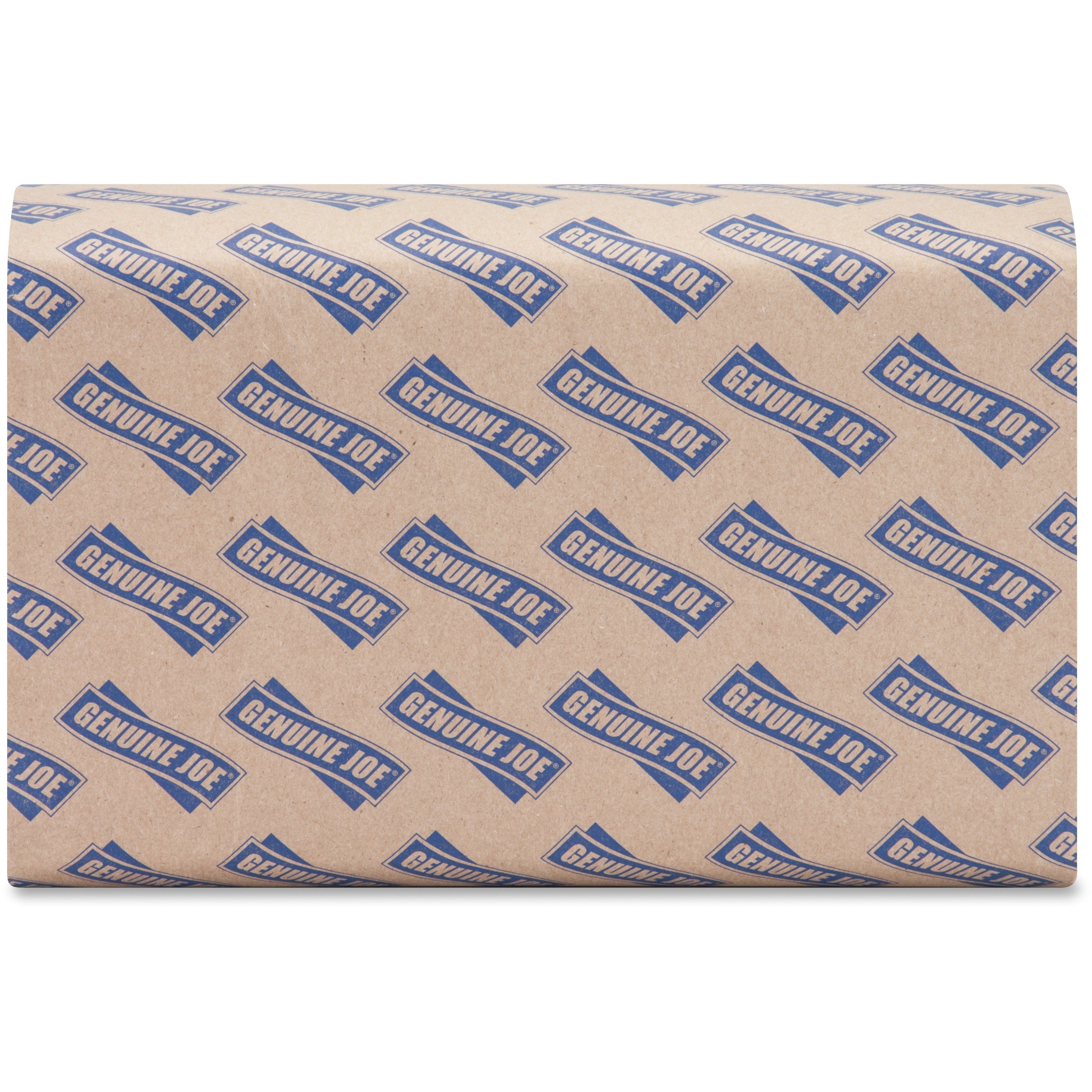 Genuine Joe Multifold Natural Towels - 1 Ply - Multifold - 9.25" x 9.40" - Natural - Paper - Chlorine-free, Interfolded, Embossed - For Restroom, Public Facilities, Commercial, Office, Breakroom, Kitchen - 250 Per Pack - 16 / Carton -