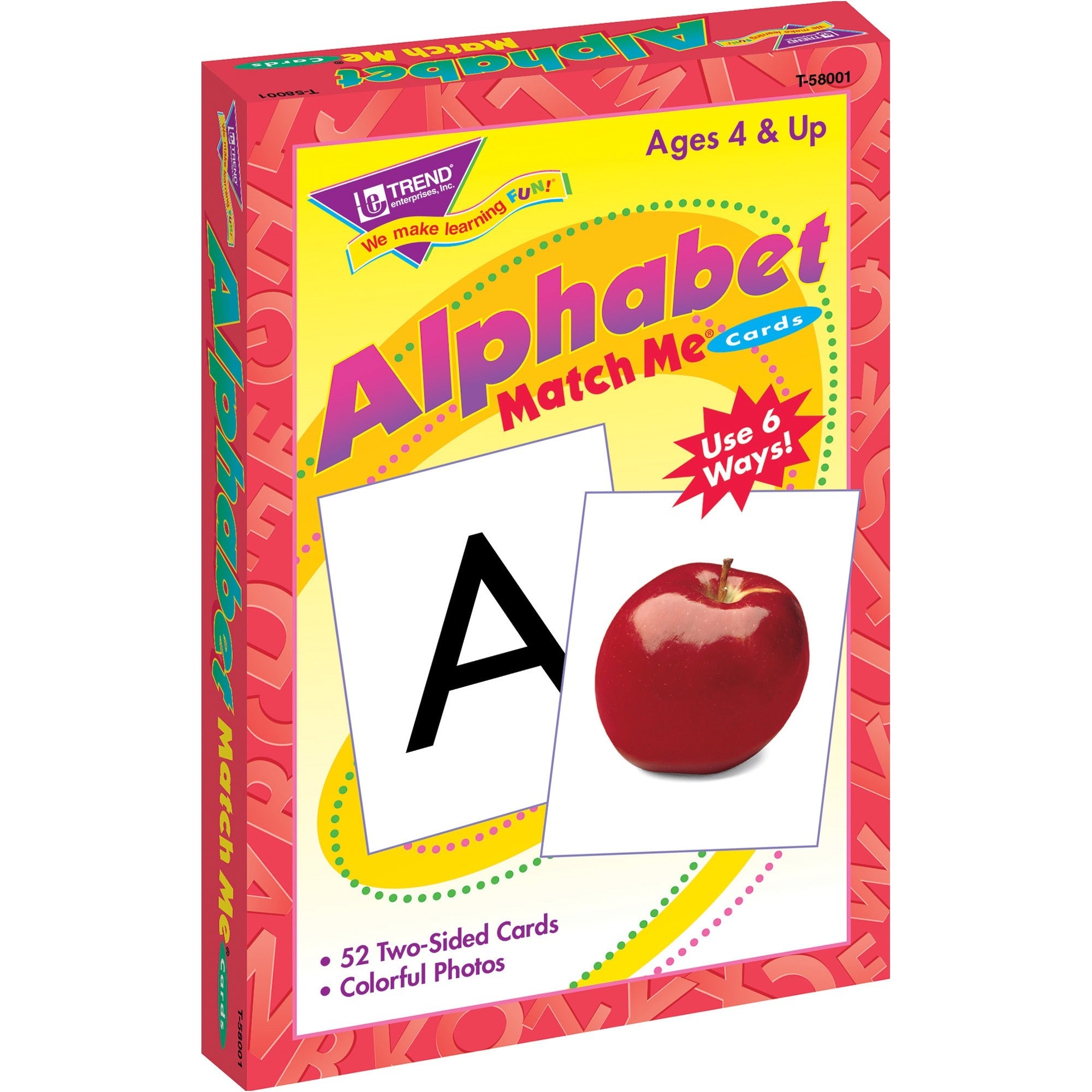 Trend Alphabet Match Me Flash Cards - Educational - 1 / Set -