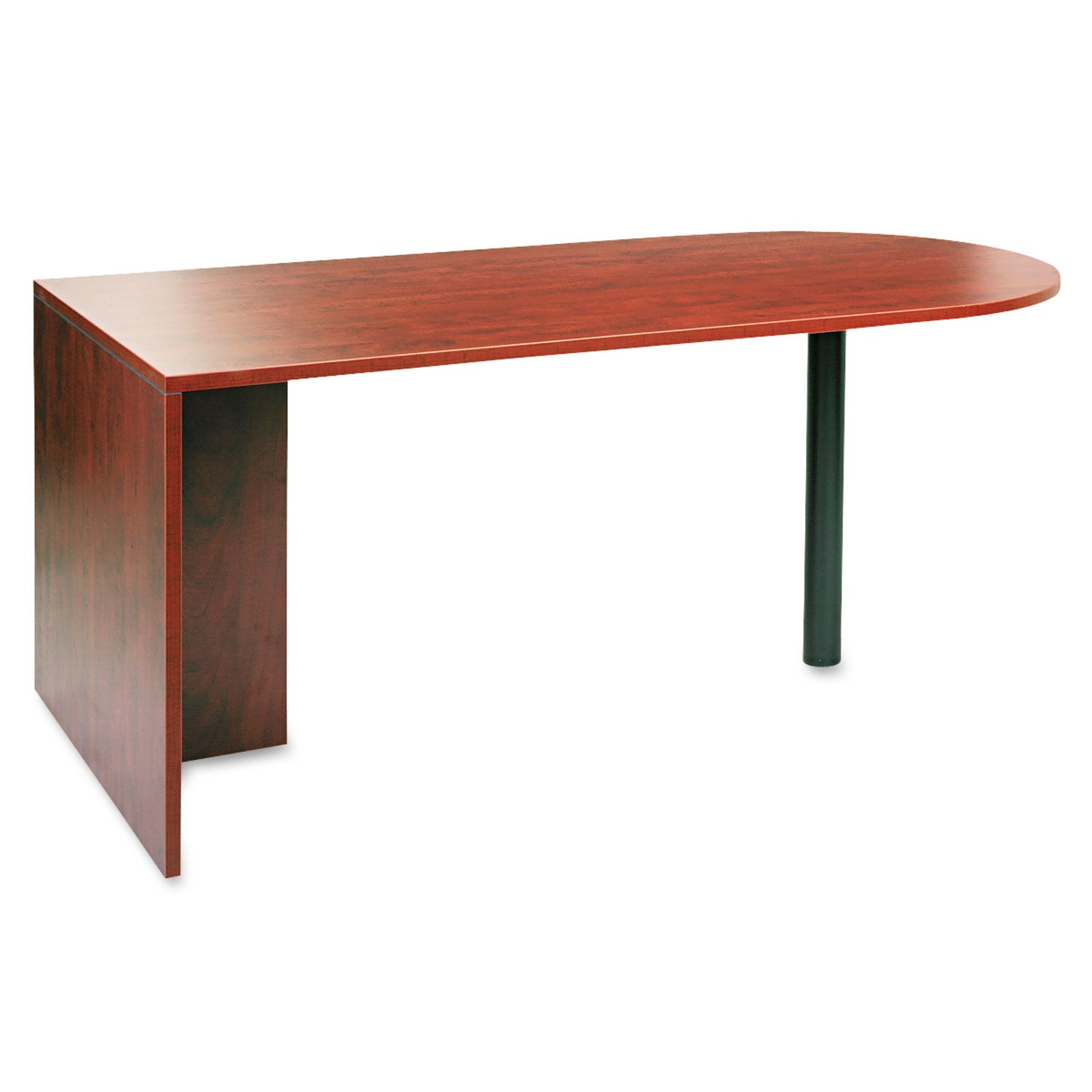 Alera Valencia Series D-Top Desk, 71" x 35.5" x 29.63", Medium Cherry -