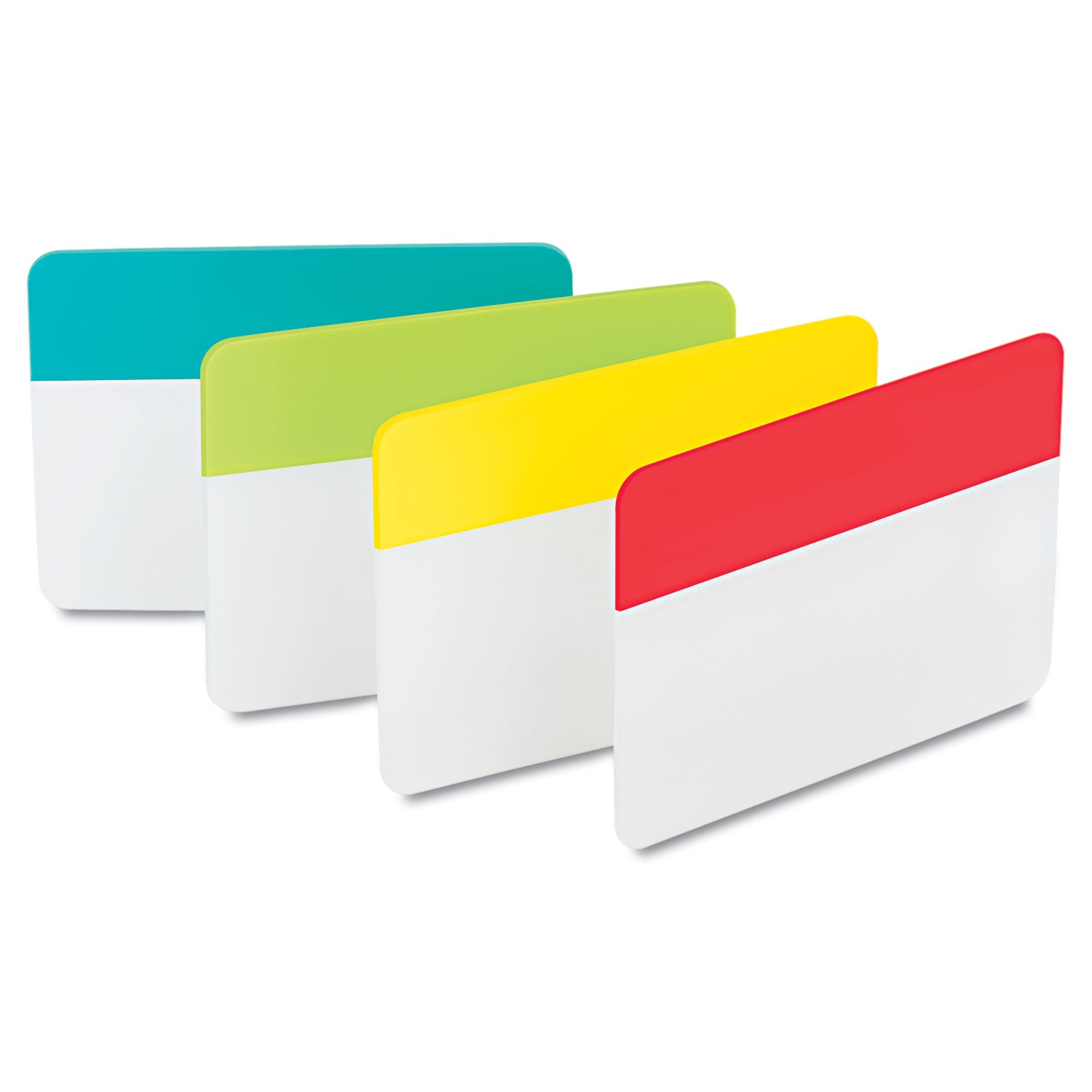 Solid Color Tabs, 1/5-Cut, Assorted Colors, 2" Wide, 24/Pack -