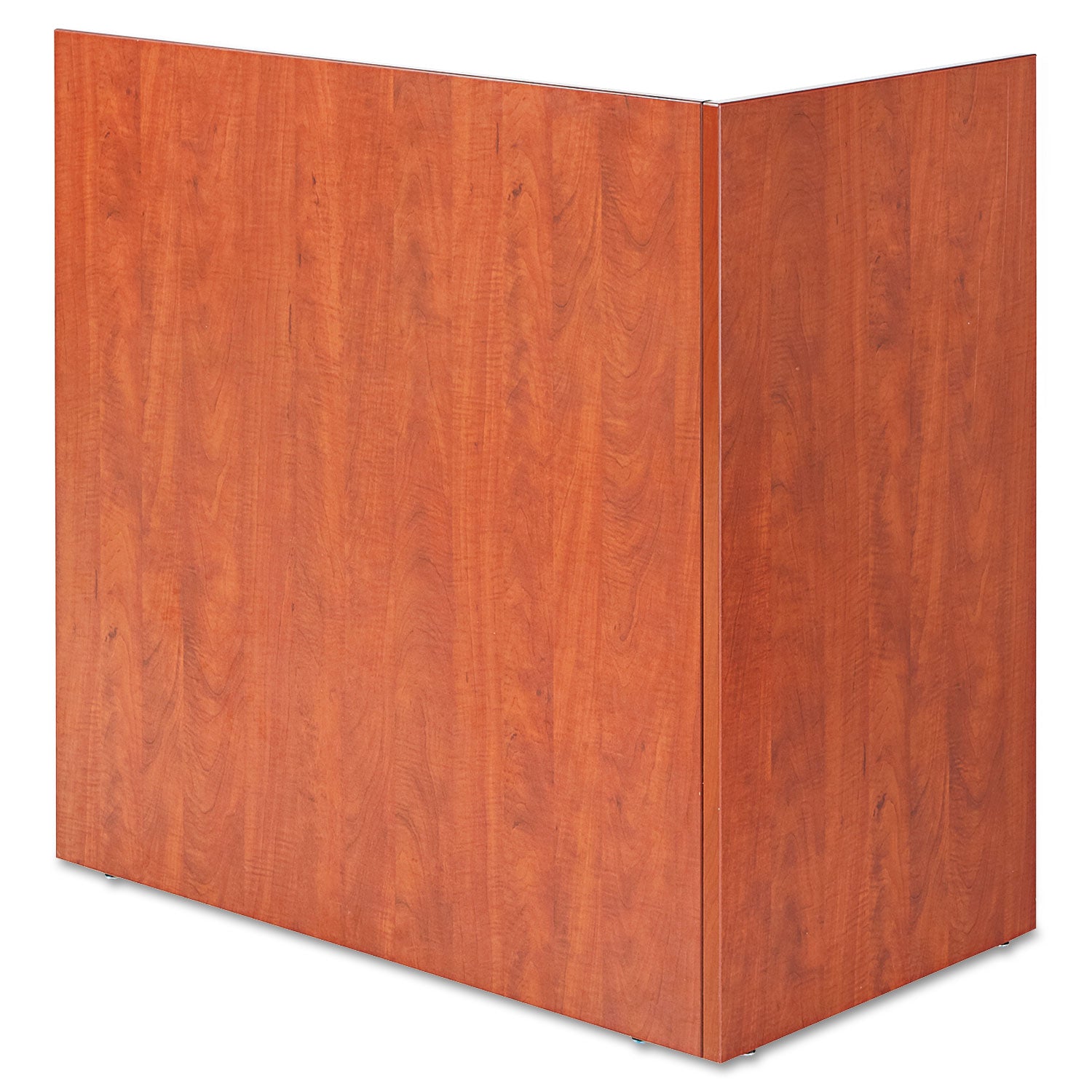 Alera Valencia Reversible Reception Return, 44.13w x 23.63d x 41.5h, Medium Cherry -