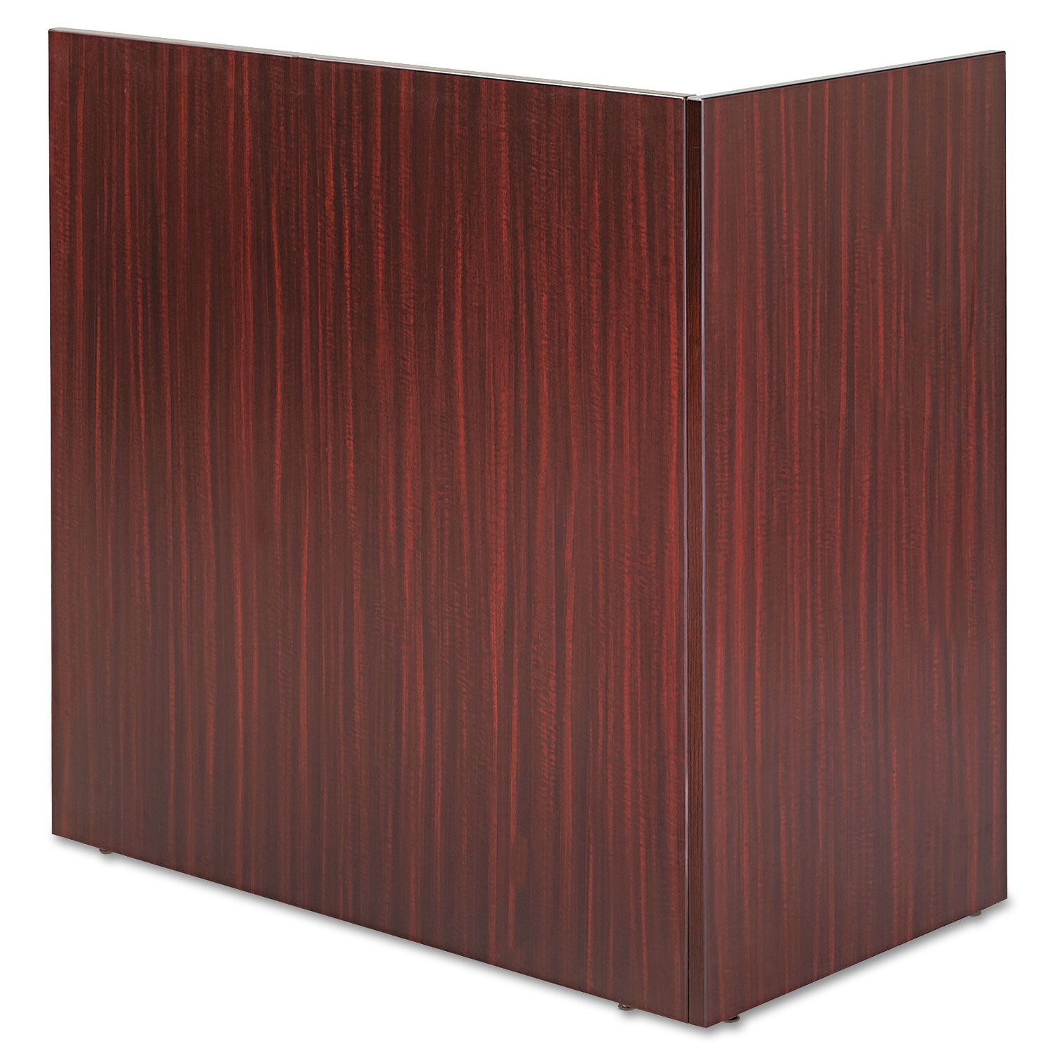 Alera Valencia Reversible Reception Return, 44.13w x 23.63d x 41.5h, Mahogany -