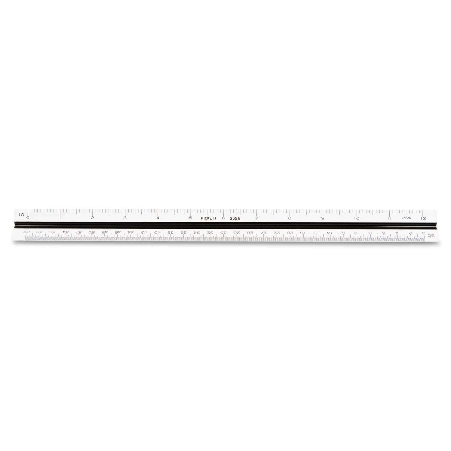 Triangular Scale, Plastic, 12" Long, Engineering, Color-Coded -