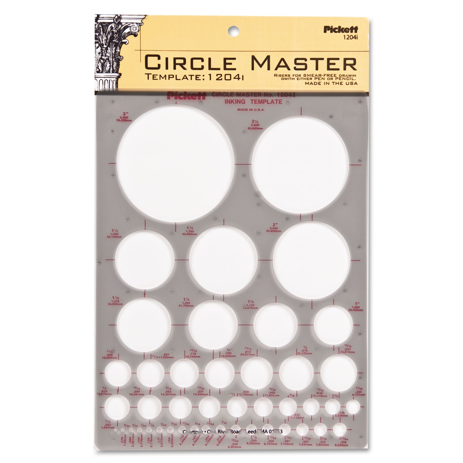 Templates, Circles, 7 x 10, Smoke -