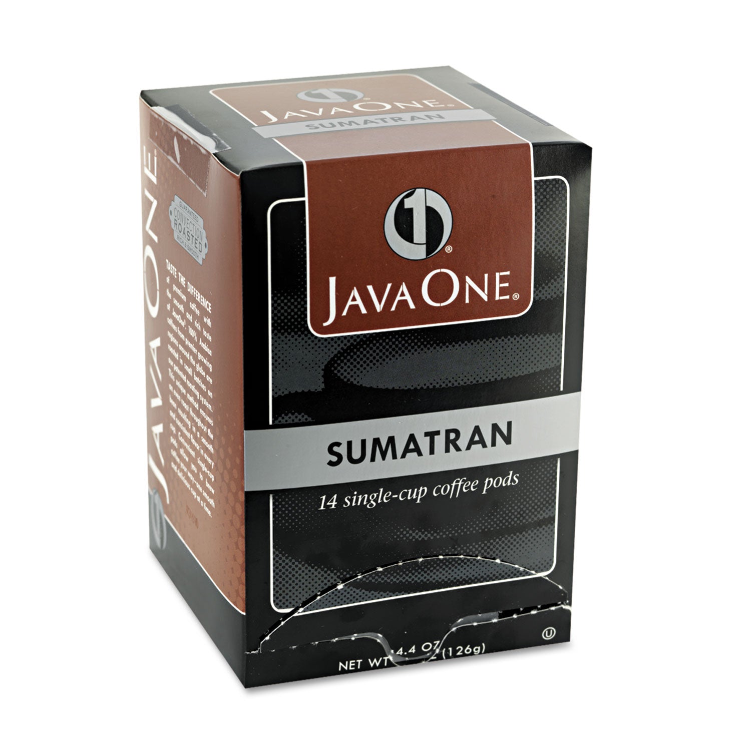 Coffee Pods, Sumatra Mandheling, Single Cup, 14/Box -