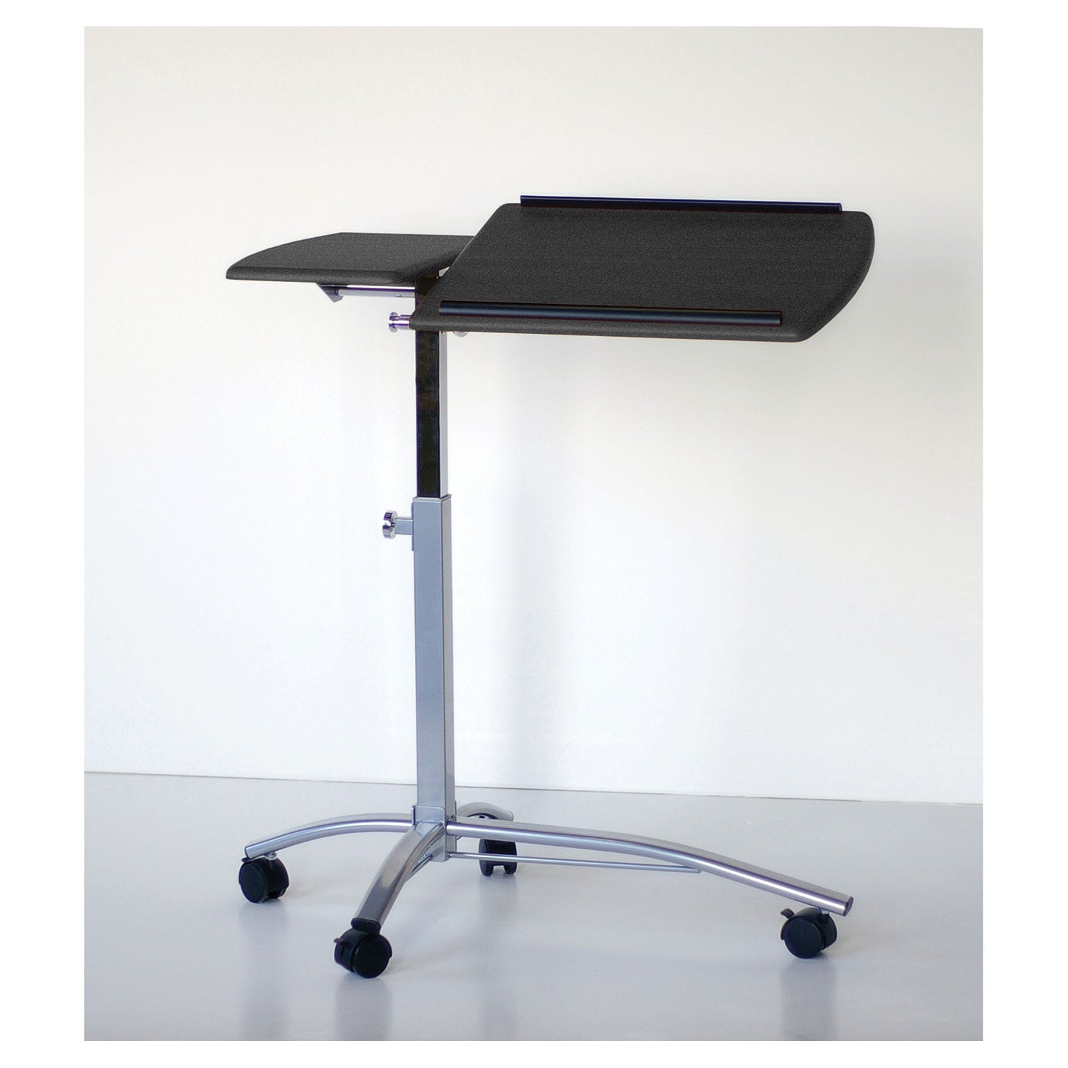 Laptop Computer Caddy, 29.5" x 20" x 27" to 38", Anthracite -