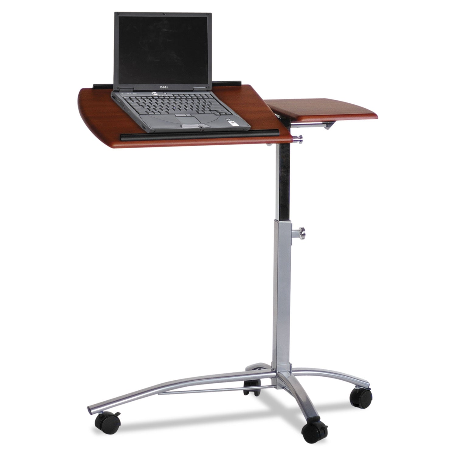 Laptop Computer Caddy, 29.5" x 20" x 27" to 38", Medium Cherry -