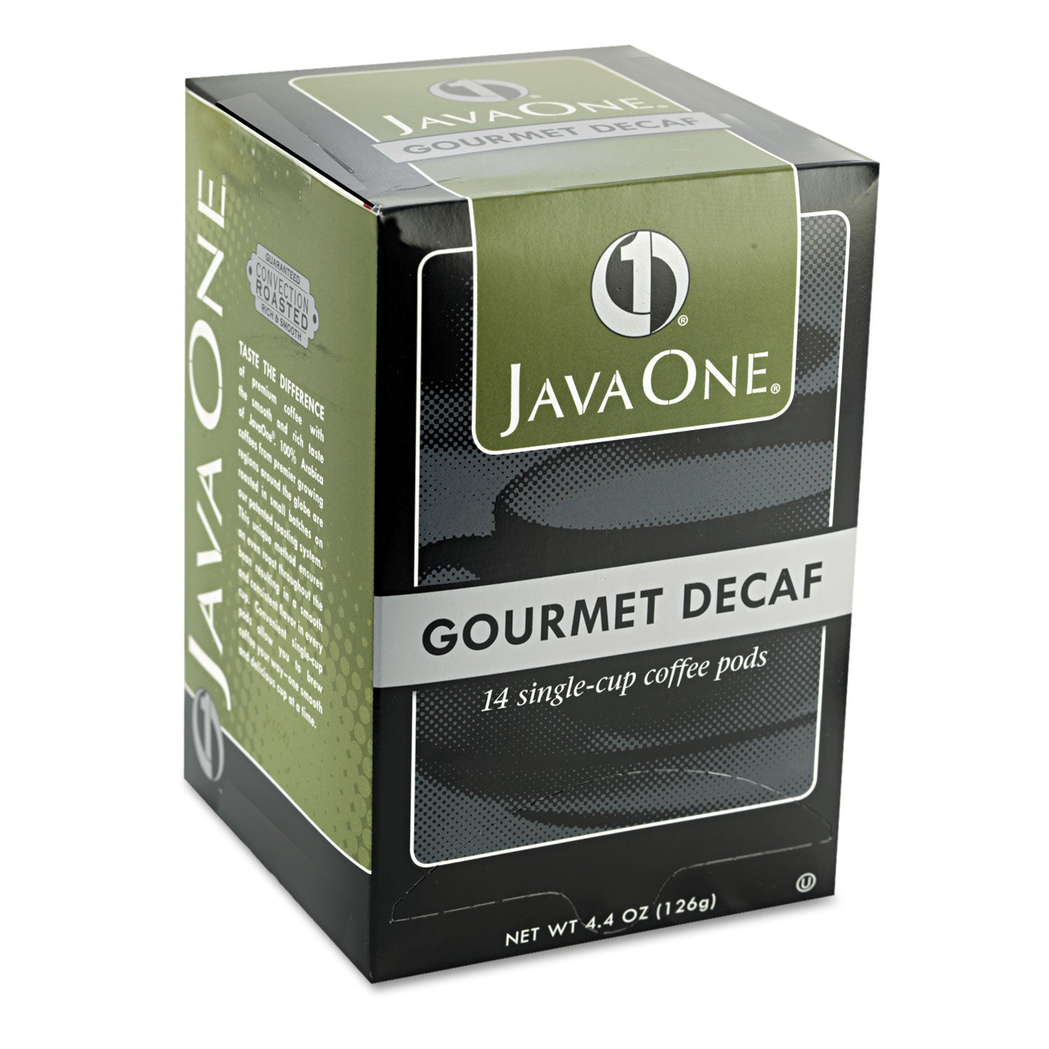 Coffee Pods, Colombian Decaf, Single Cup, Pods, 14/Box -