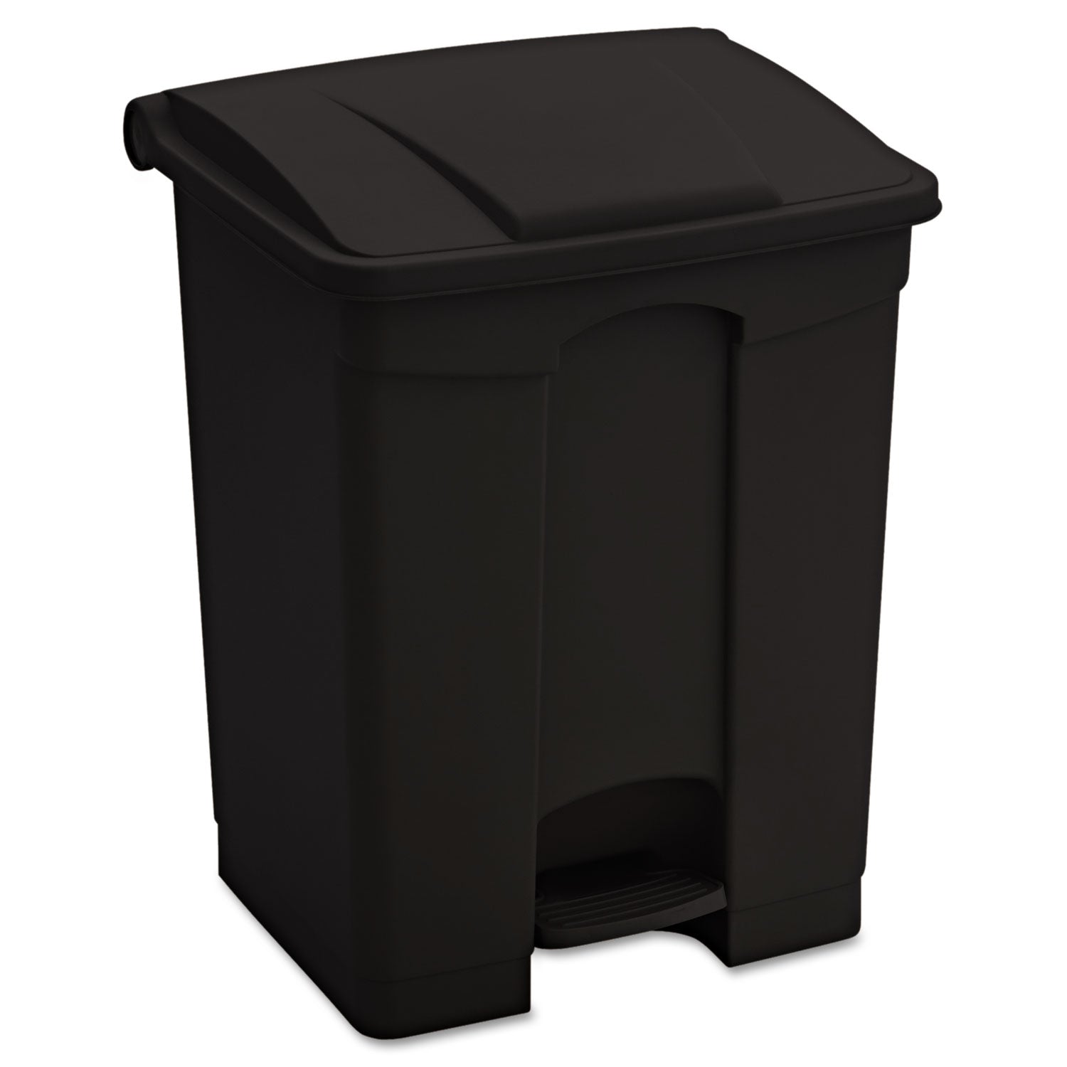 large-capacity-plastic-step-on-receptacle-17-gal-plastic-black_saf9922bl - 1