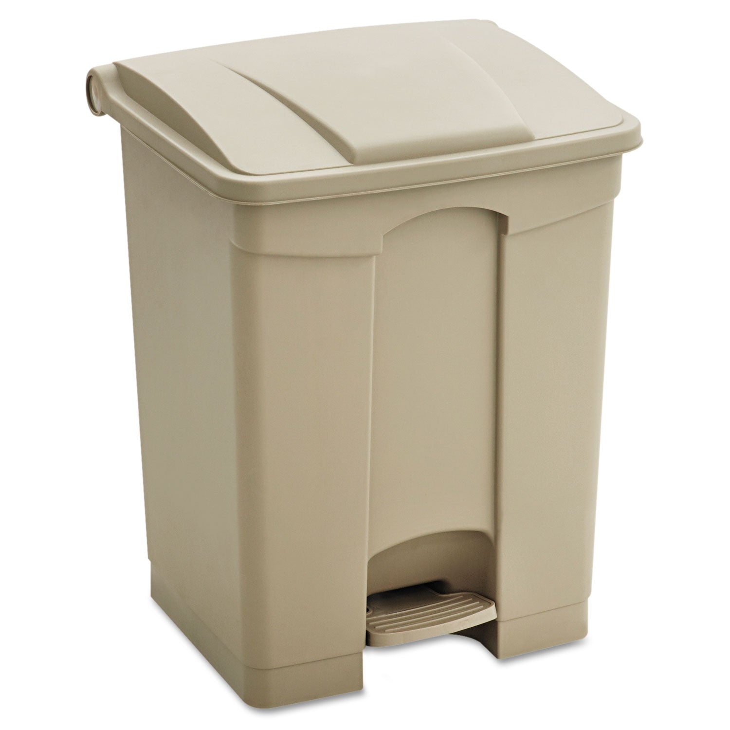 large-capacity-plastic-step-on-receptacle-23-gal-plastic-tan_saf9923tn - 1