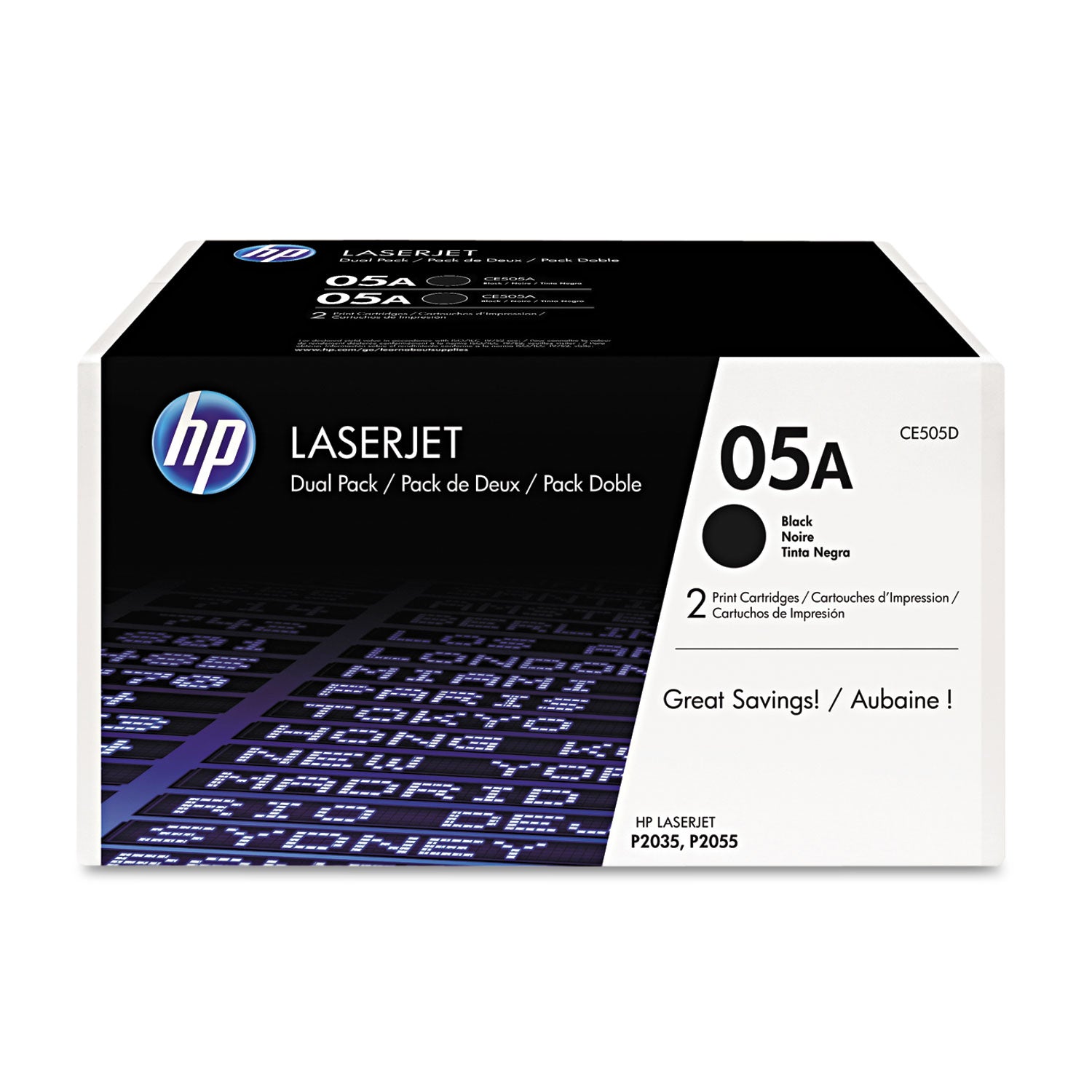 hp-05a-ce505d-2-pack-black-original-laserjet-toner-cartridges_hewce505d - 1