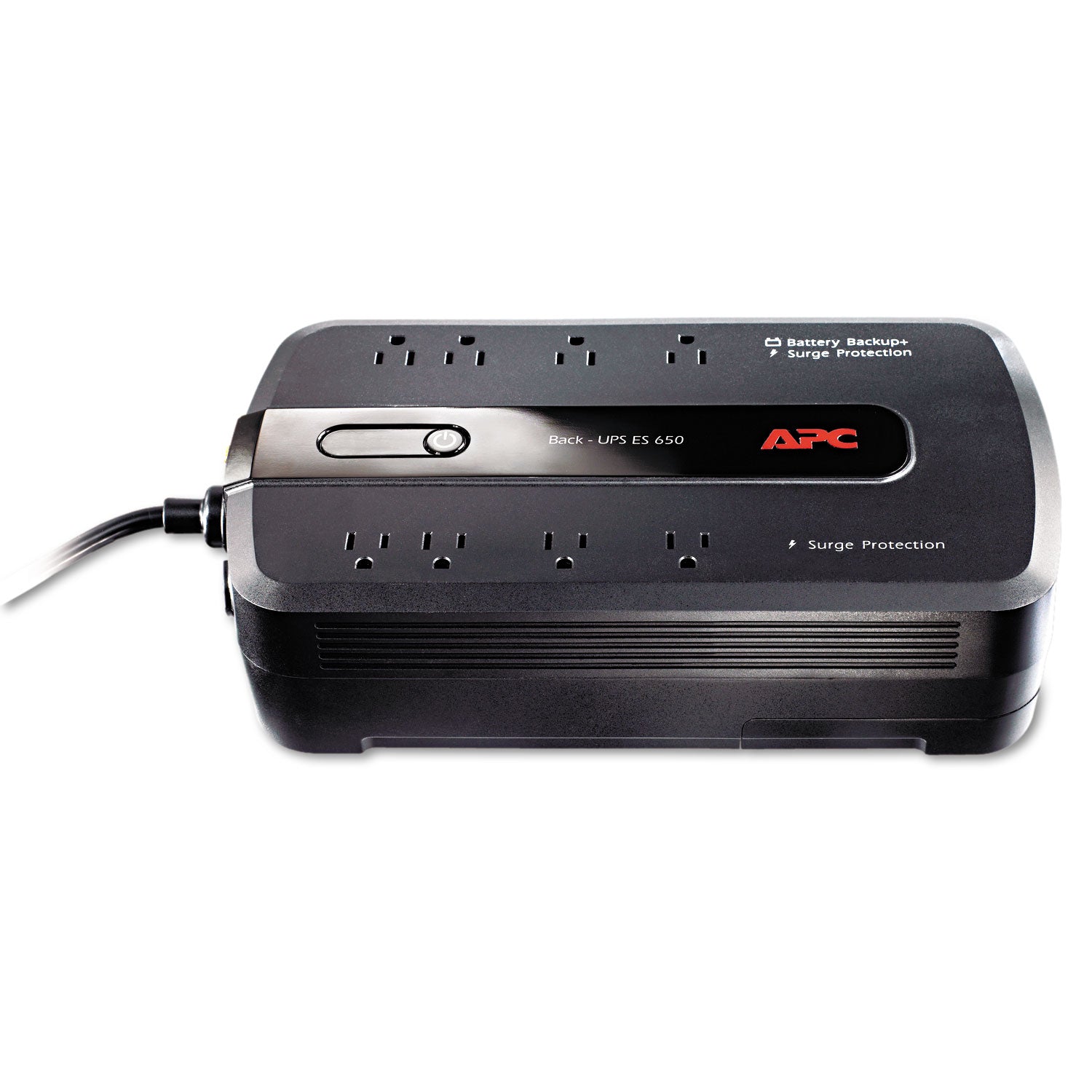 BE650G1 Back-UPS ES 650 Battery Backup System, 8 Outlets, 650 VA, 340 J -
