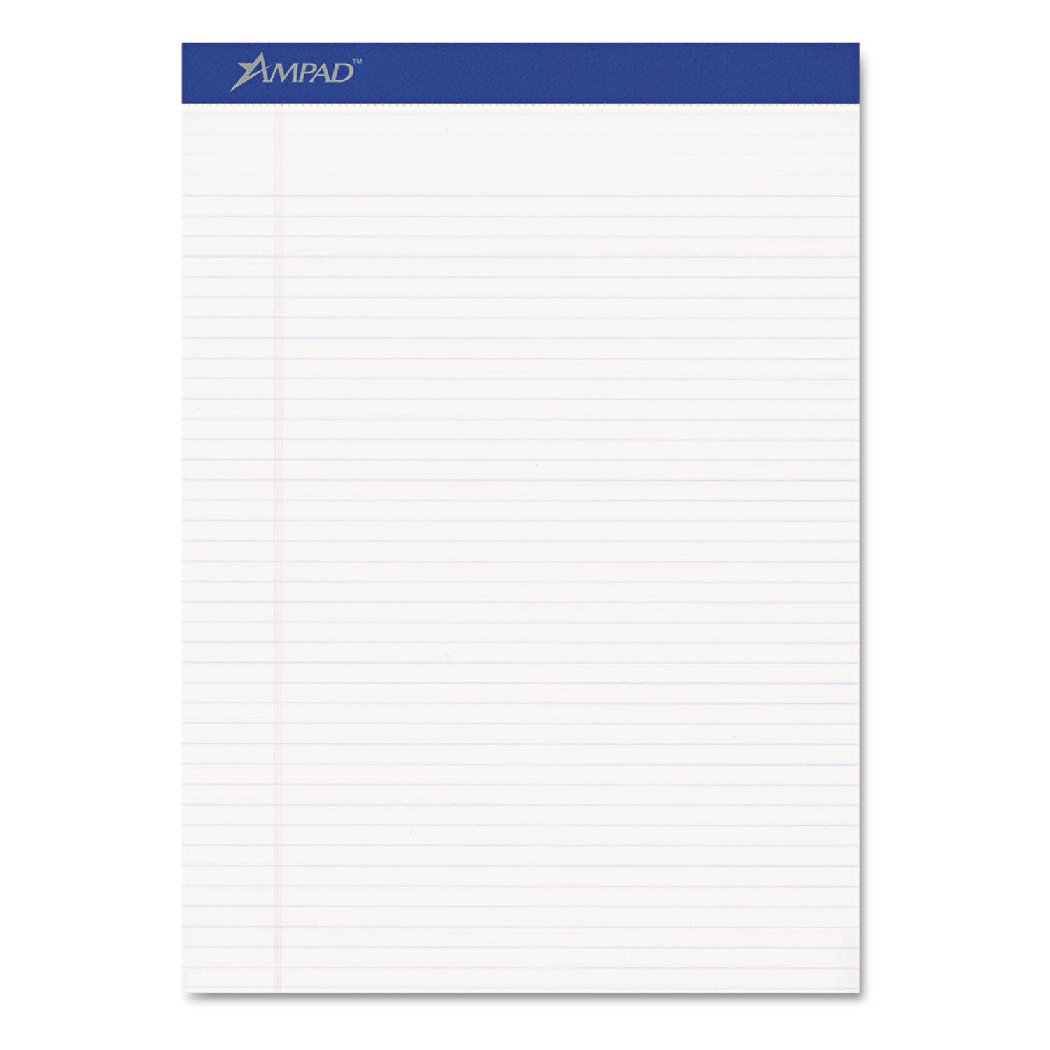 Perforated Writing Pads, Narrow Rule, 50 White 8.5 x 11.75 Sheets, Dozen -