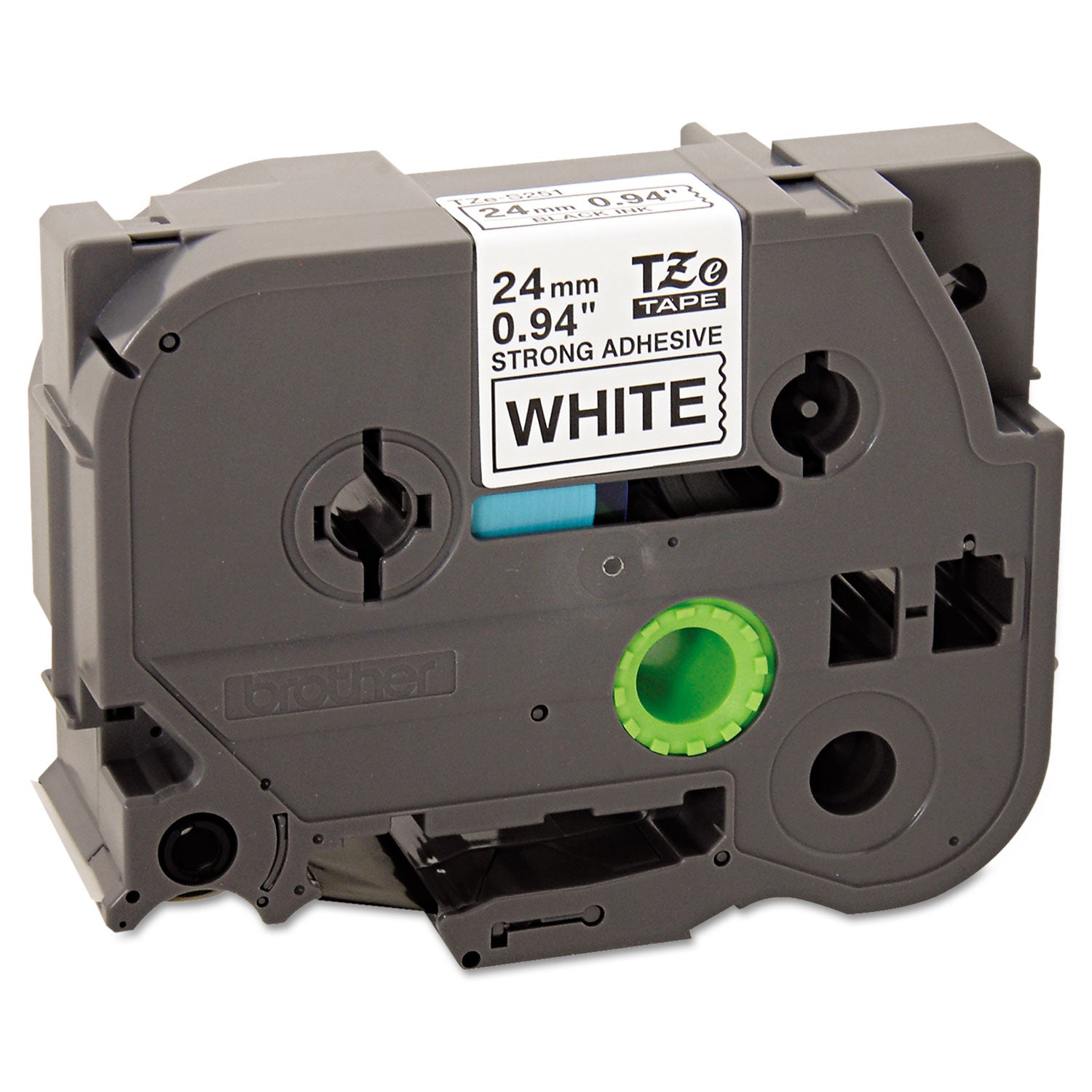 tze-extra-strength-adhesive-laminated-labeling-tape-094-x-262-ft-black-on-white_brttzes251 - 1