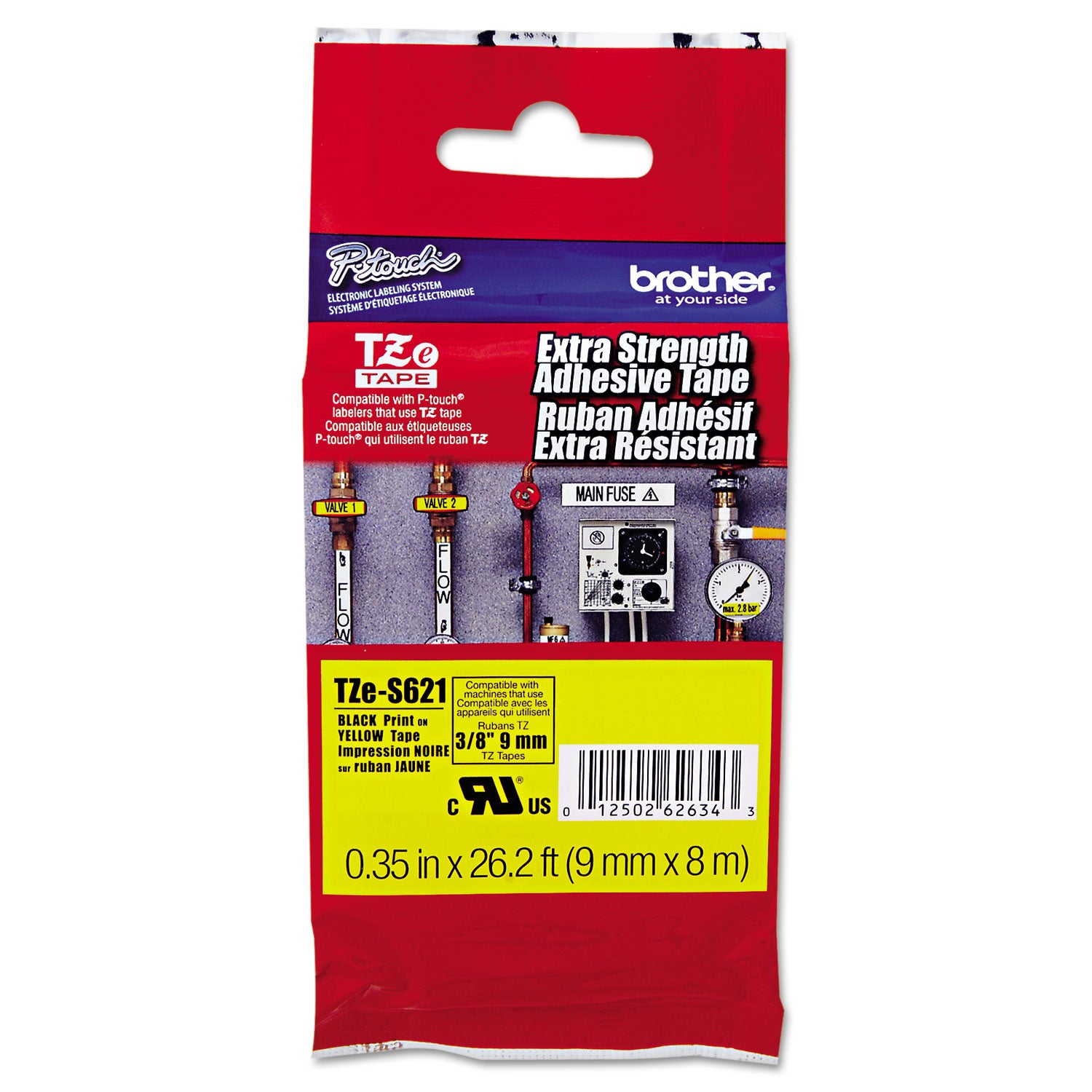 tze-extra-strength-adhesive-laminated-labeling-tape-035-x-262-ft-black-on-yellow_brttzes621 - 2