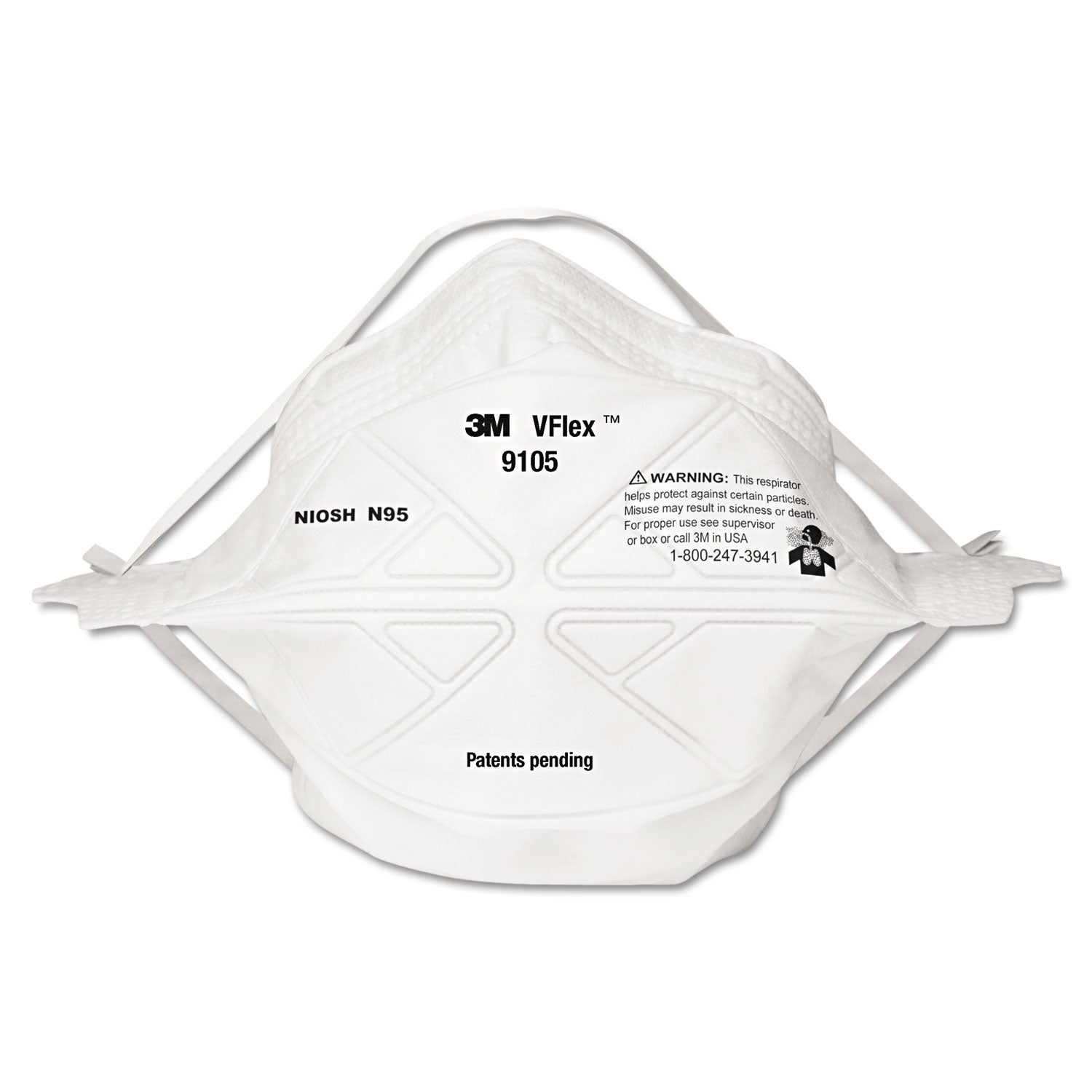 VFlex Particulate Respirator N95, Standard Size, 50/Box -