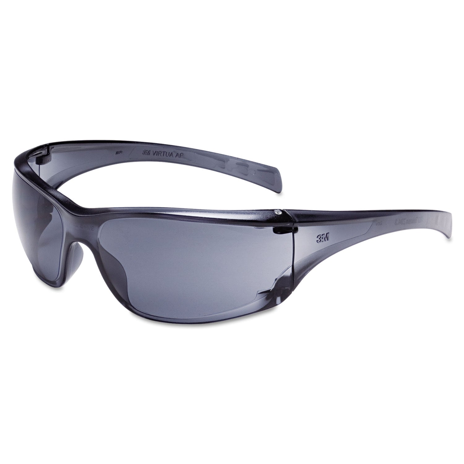 Virtua AP Protective Eyewear, Clear Frame and Gray Lens, 20/Carton -
