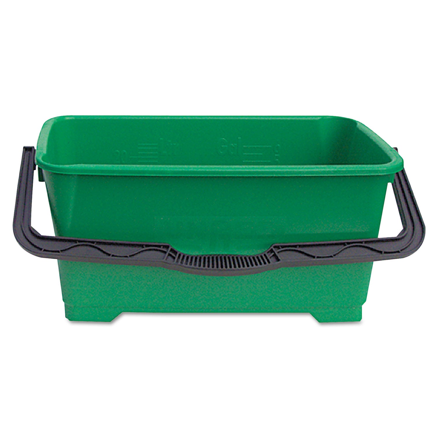 Pro Bucket, 6 gal, Plastic, Green -