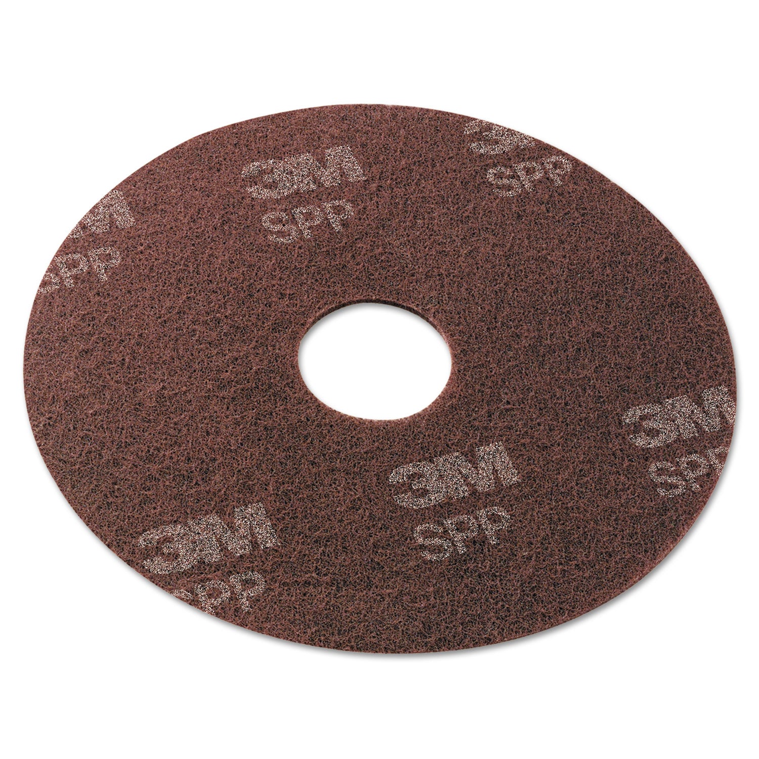 Surface Preparation Pad, 17" Diameter, Maroon, 10/Carton -