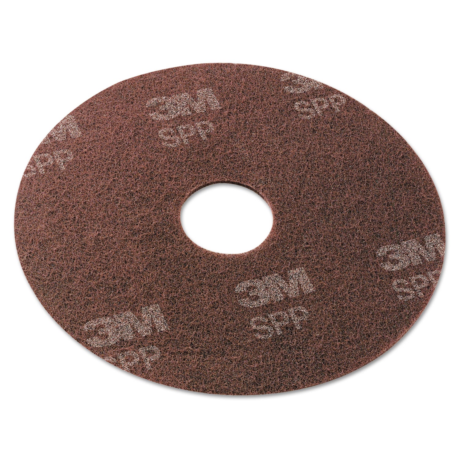 Surface Preparation Pad, 13" Diameter, Maroon, 10/Carton -