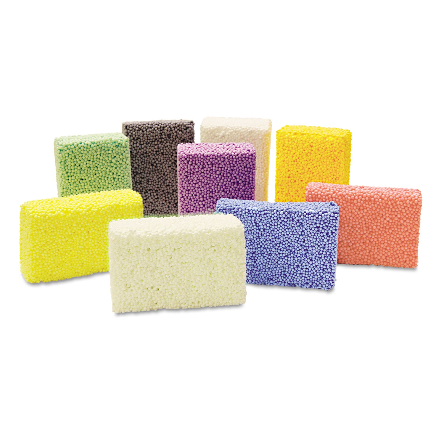 Squishy Foam Classpack, 9 Assorted Colors, 36 Blocks -