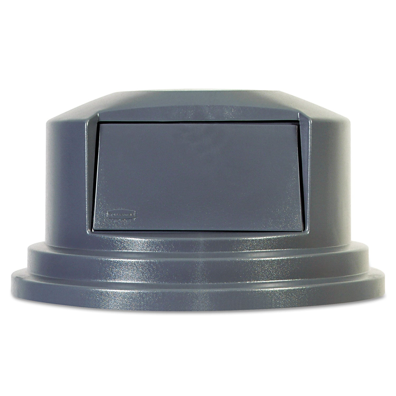 Round BRUTE Dome Top Lid for 55 gal Waste Containers, 27.25" Diameter, Gray -