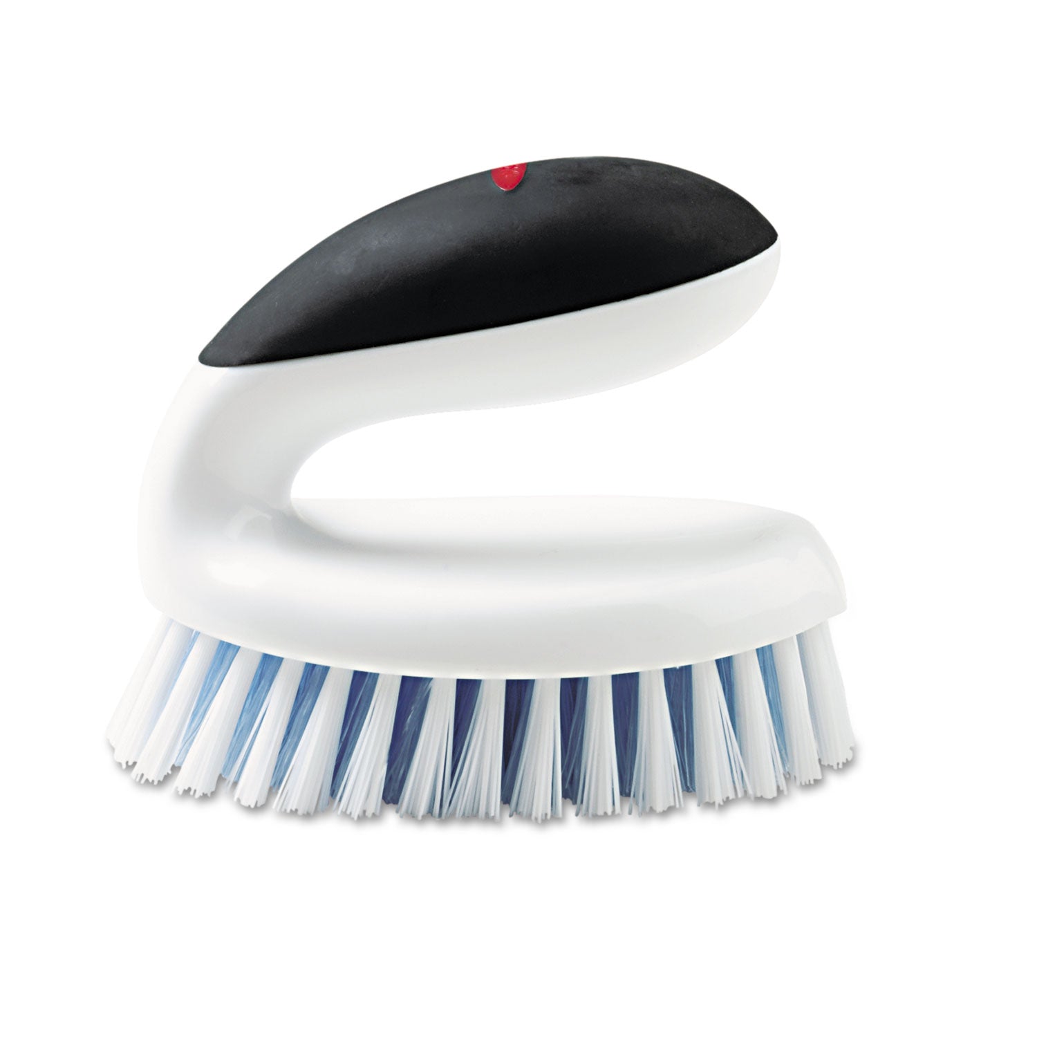 good-grips-household-scrub-brush-white-blue-nylon-polypropylene-bristles-5-brush-5-black-white-handle_oxo33881 - 1