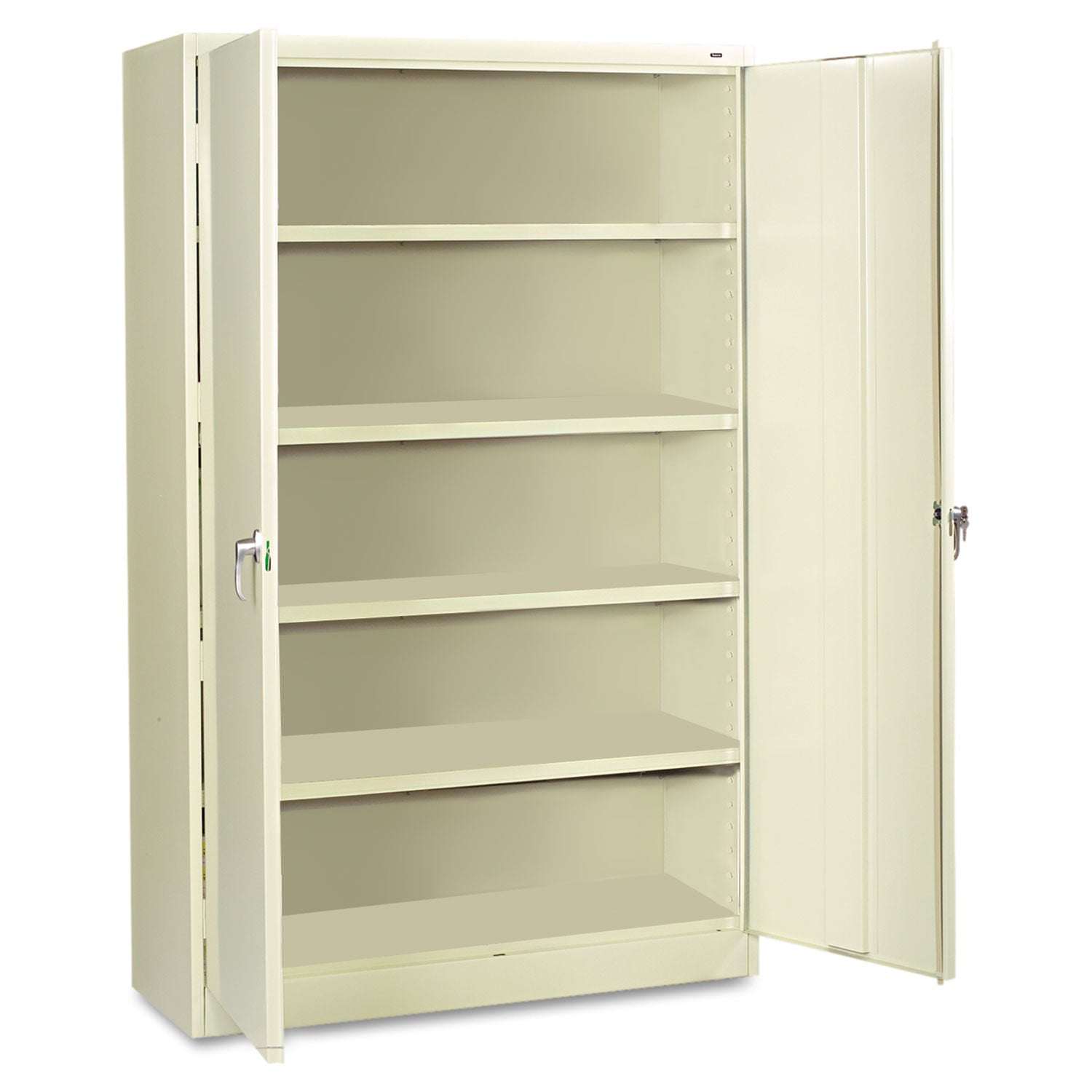 Assembled Jumbo Steel Storage Cabinet, 48w x 24d x 78h, Putty -