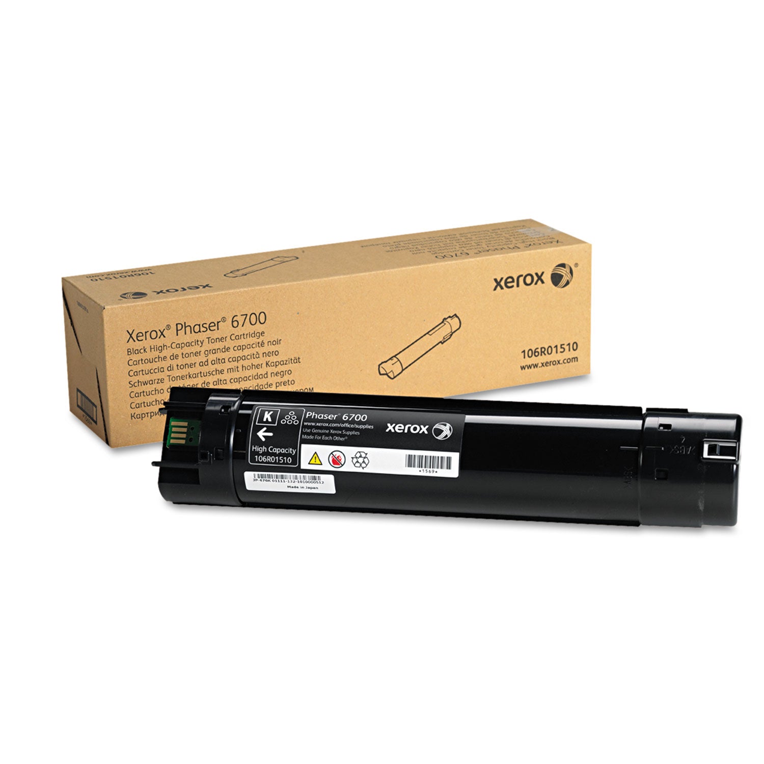 106R01510 High-Yield Toner, 18,000 Page-Yield, Black -