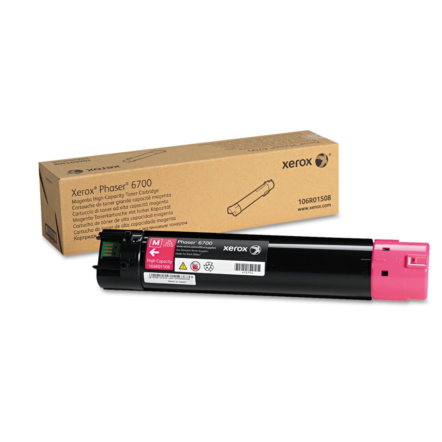 106R01508 High-Yield Toner, 12,000 Page-Yield, Magenta -