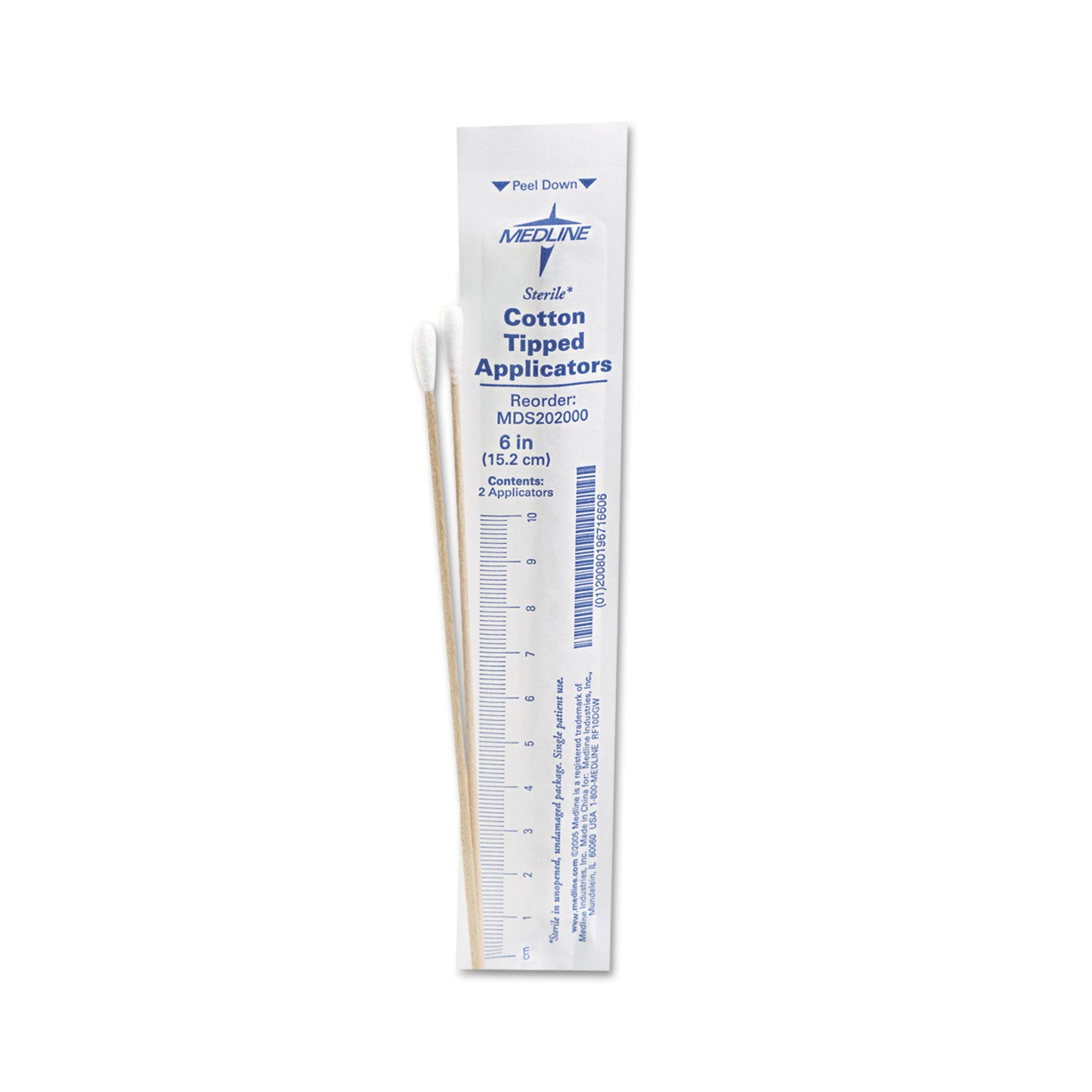 Cotton-Tipped Applicators, 6", 100 Applicators/Box -