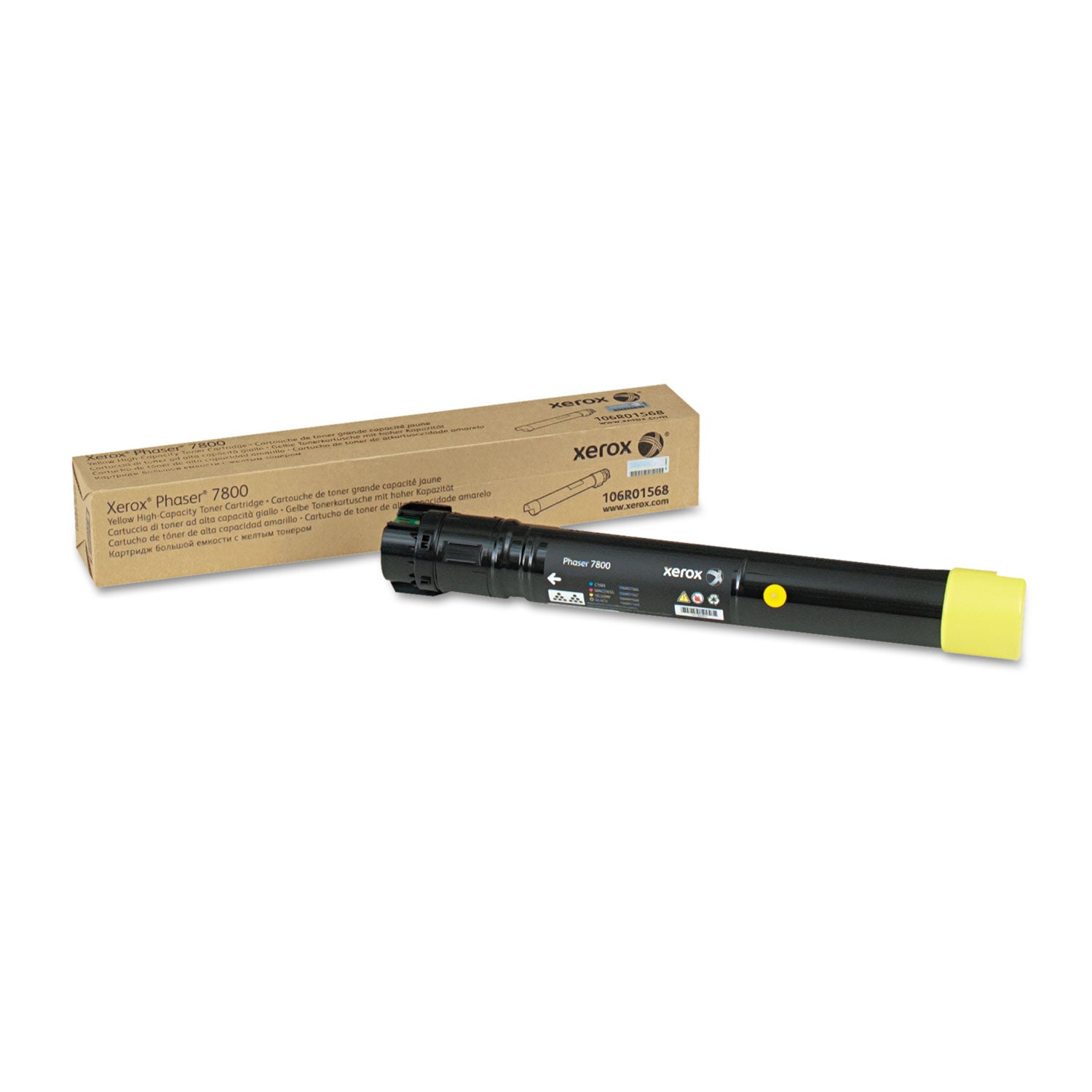 106R01568 High-Yield Toner, 17,200 Page-Yield, Yellow -