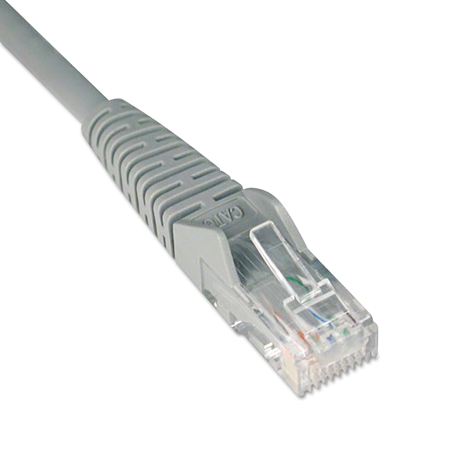 CAT6 Gigabit Snagless Molded Patch Cable, 1 ft, Gray -