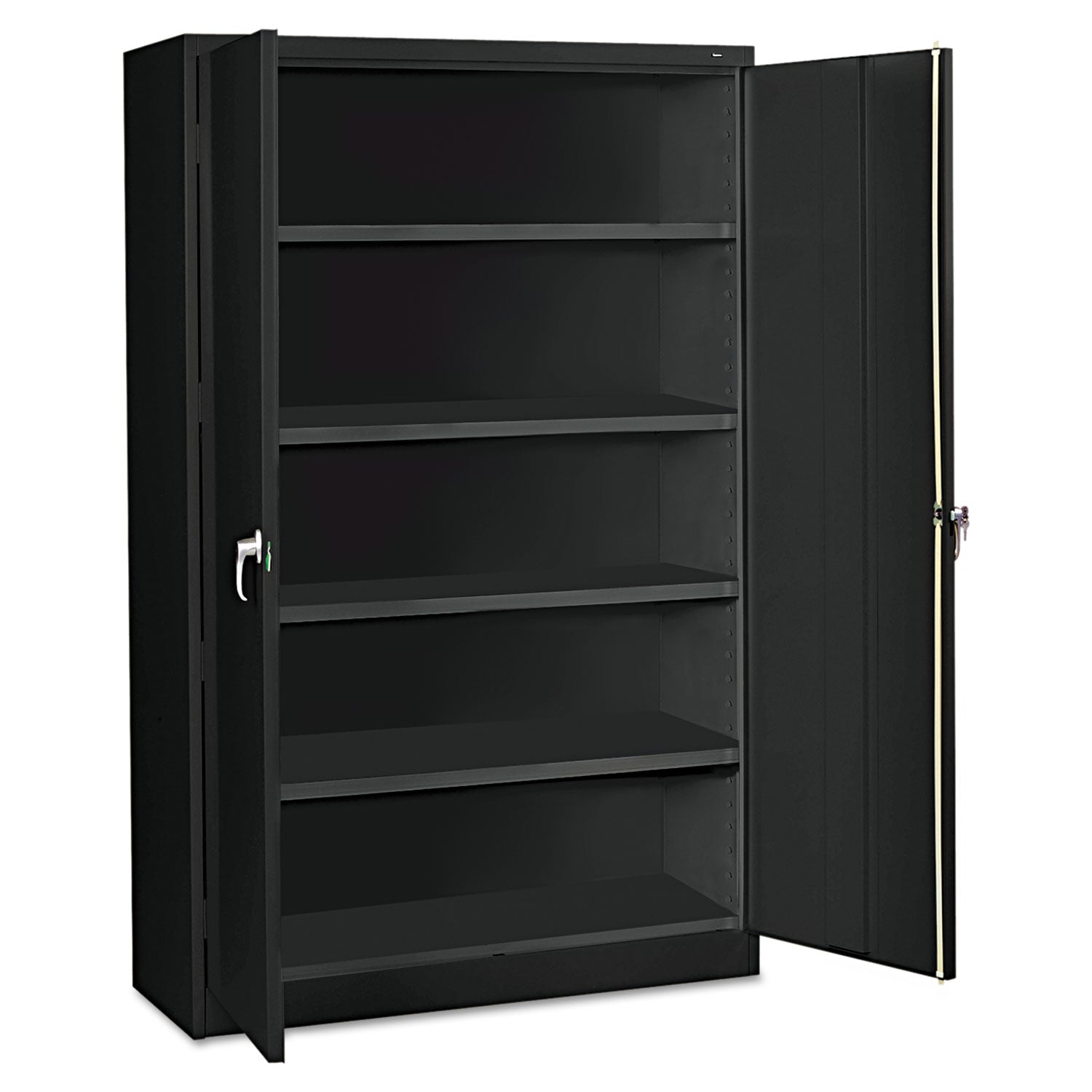 Assembled Jumbo Steel Storage Cabinet, 48w x 18d x 78h, Black -