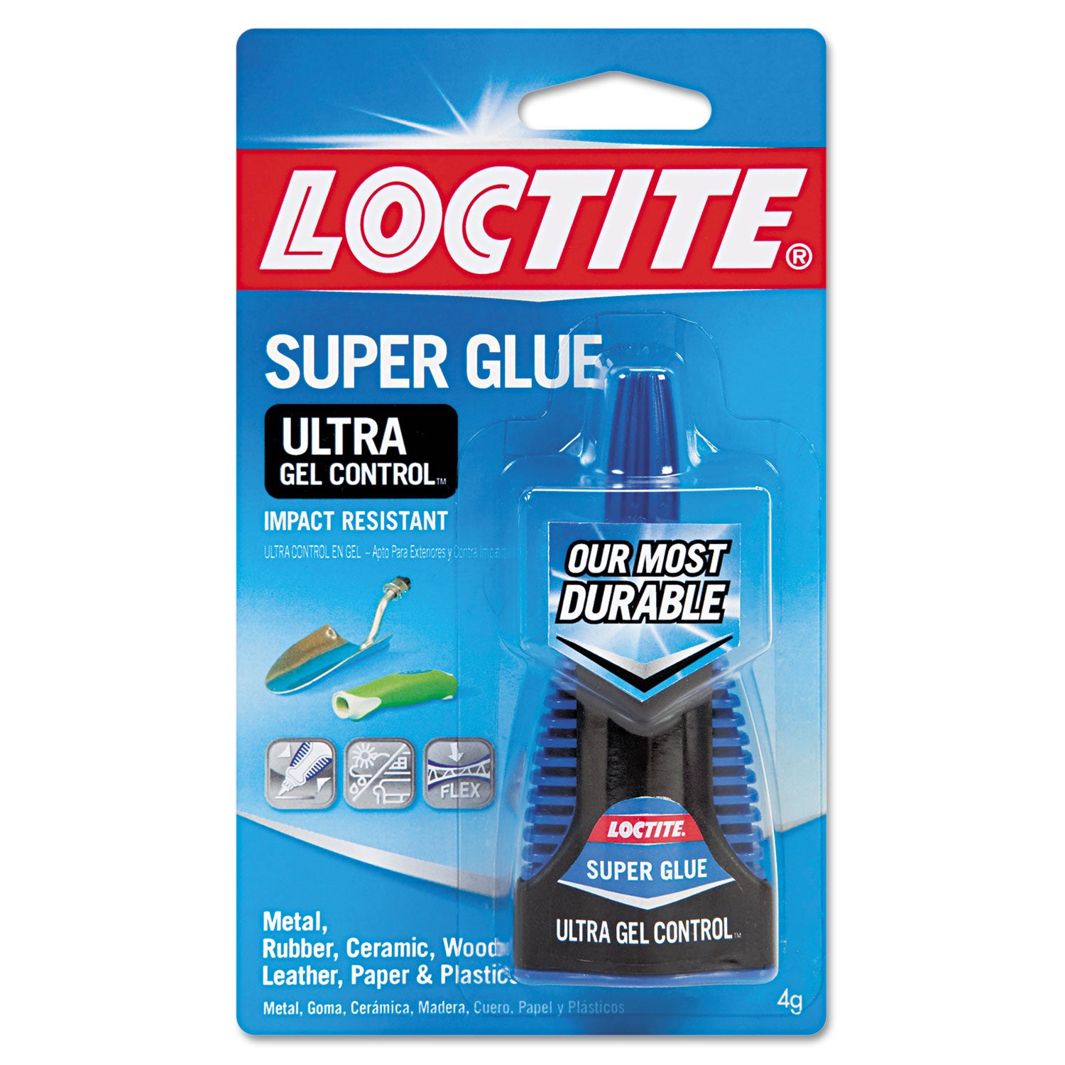Ultra Gel Control Super Glue, 0.14 oz, Dries Clear -