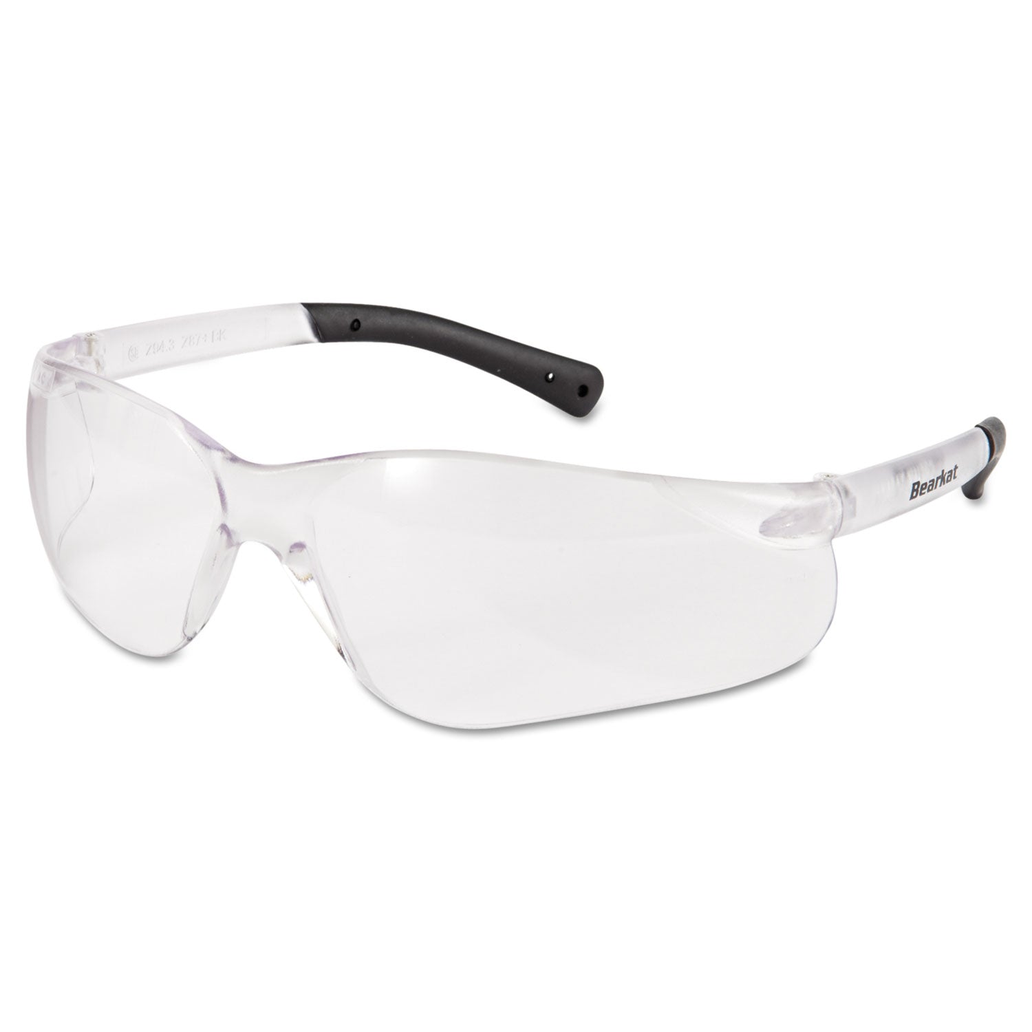 BearKat Safety Glasses, Frost Frame, Clear Lens -