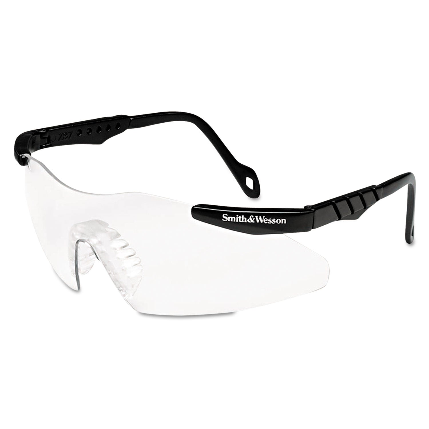 Magnum 3G Safety Eyewear, Black Frame, Clear Lens -