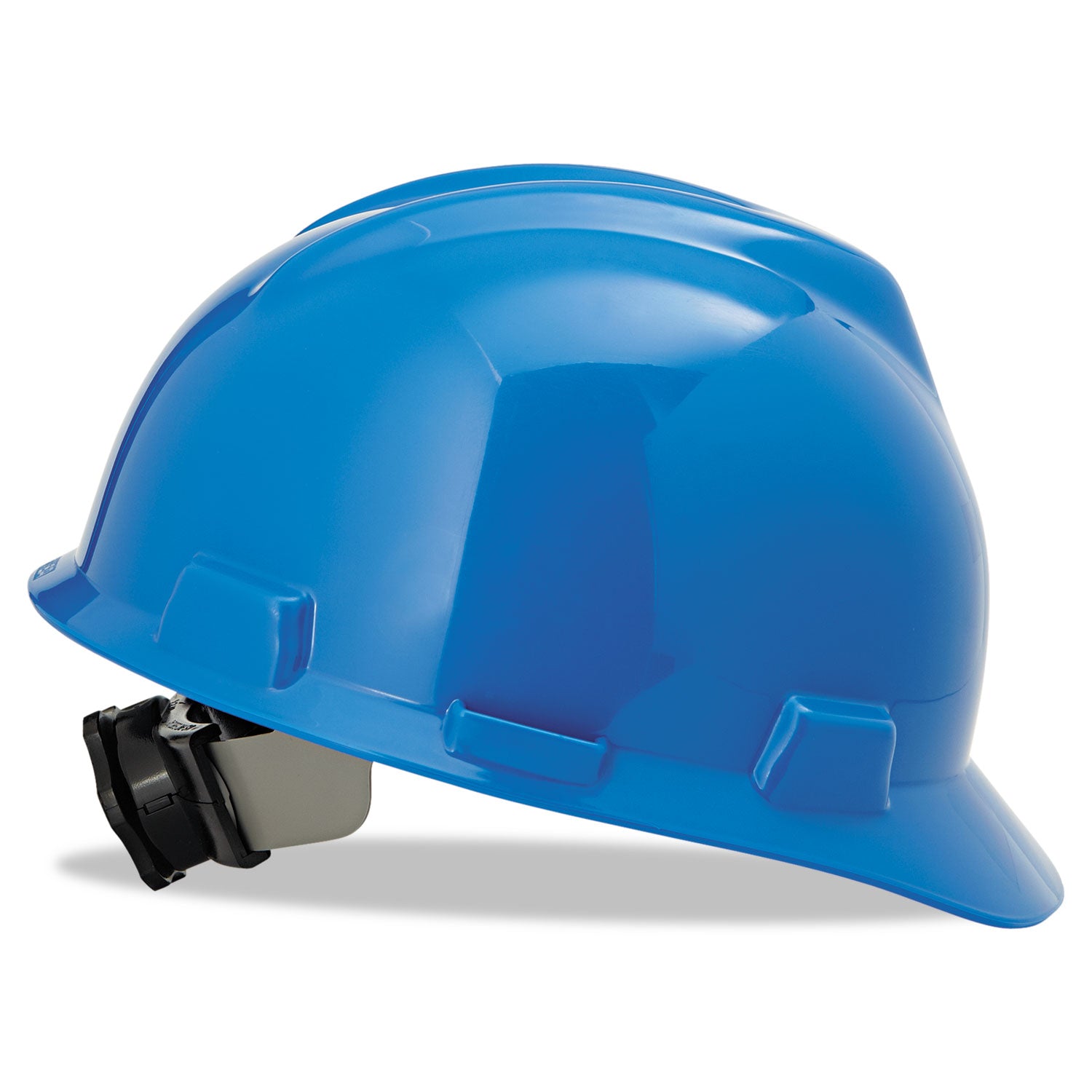 V-Gard Hard Hats, Ratchet Suspension, Size 6.5 to 8, Blue -