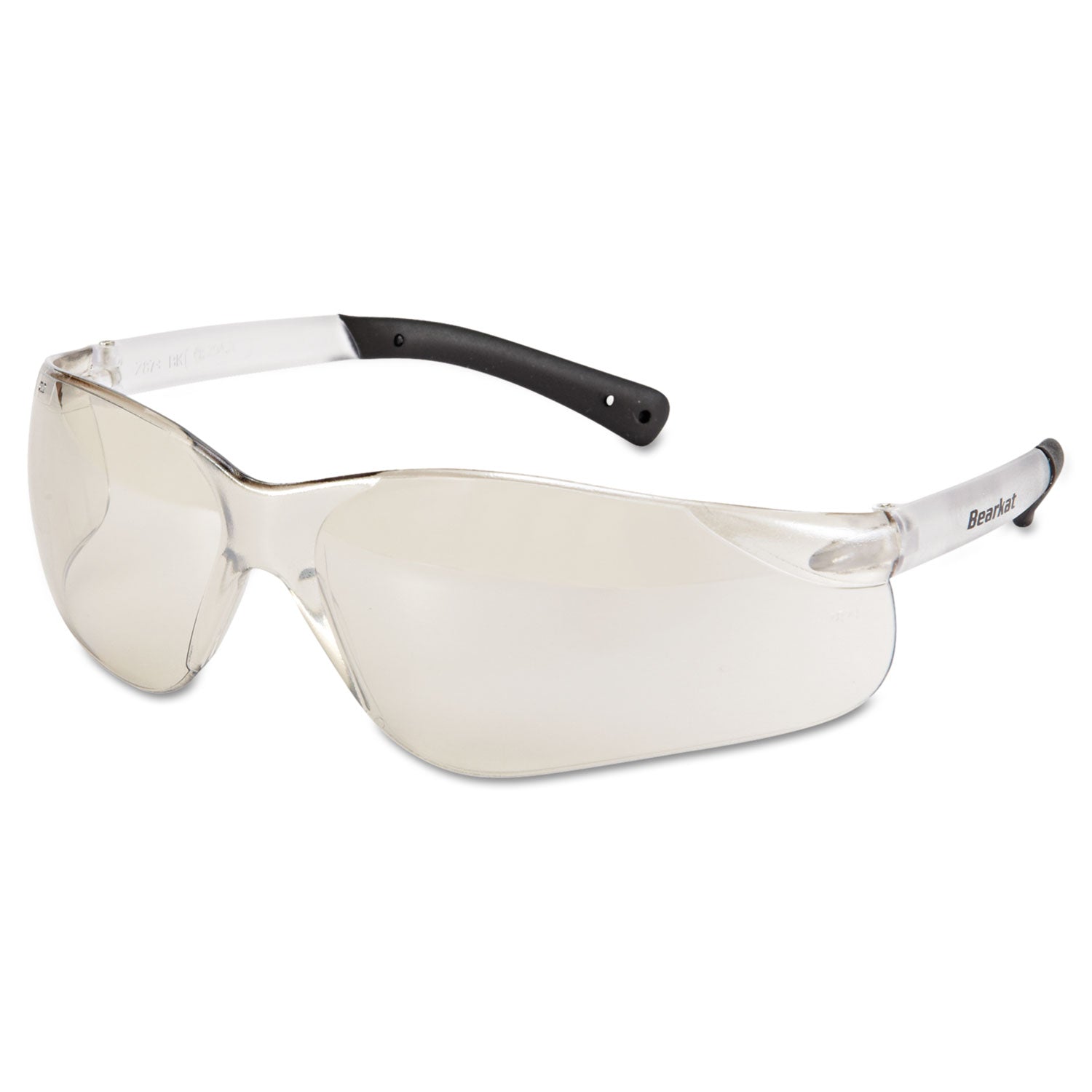 BearKat Safety Glasses, Frost Frame, Clear Mirror Lens, 12/Box -