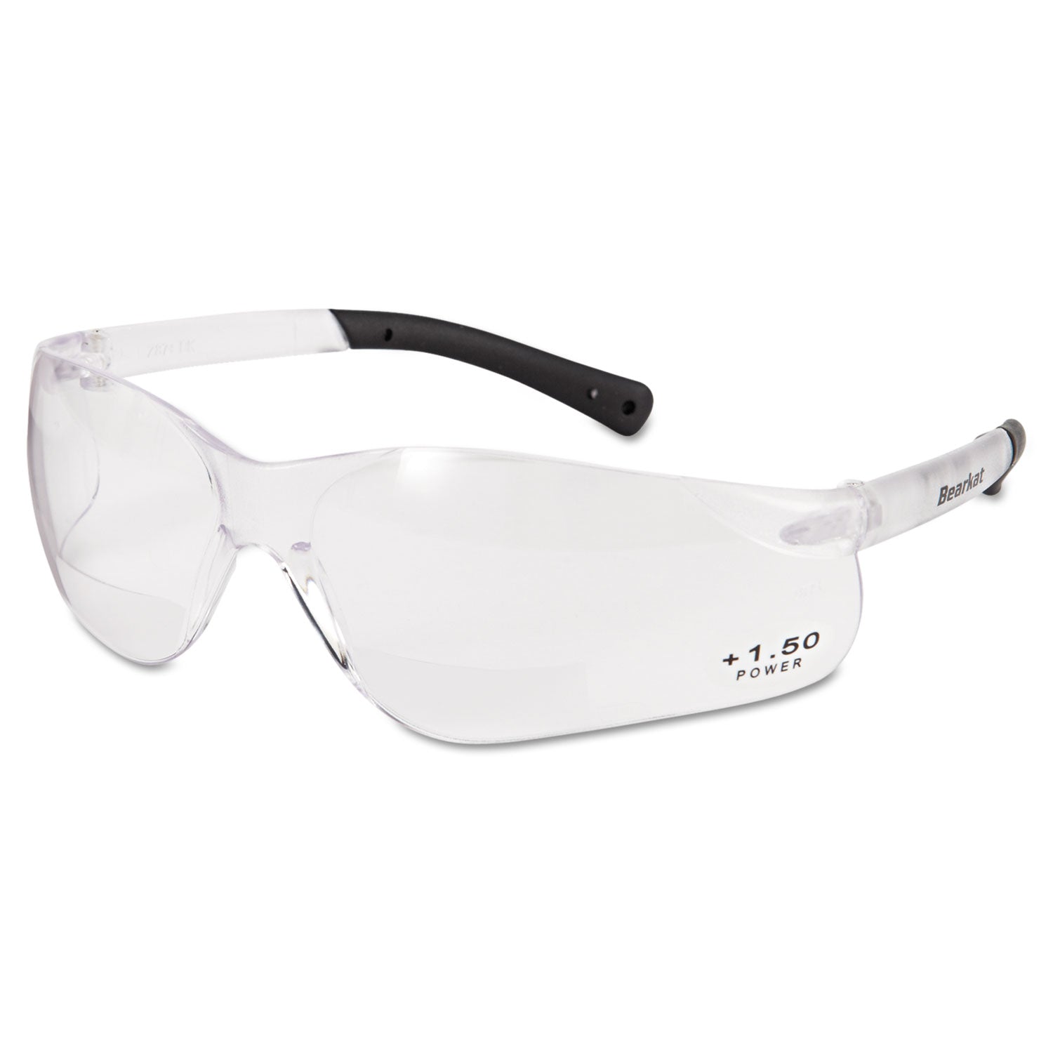 BearKat Magnifier Safety Glasses, Clear Frame, Clear Lens -