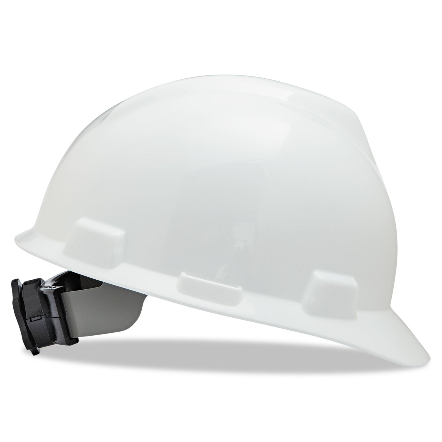 V-Gard Hard Hats, Ratchet Suspension, Size 6.5 to 8, White -