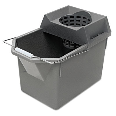Pail/Strainer Combination, 15 qt, Steel Gray -