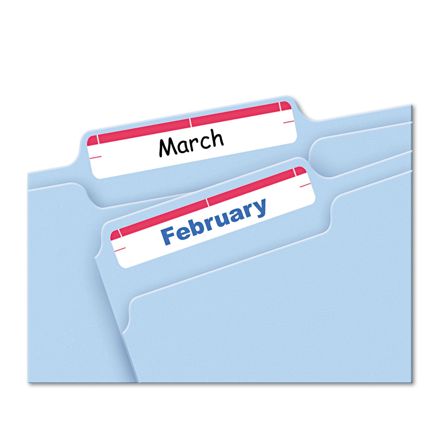 Printable 4" x 6" - Permanent File Folder Labels, 0.69 x 3.44, White, 7/Sheet, 36 Sheets/Pack, (5201) -