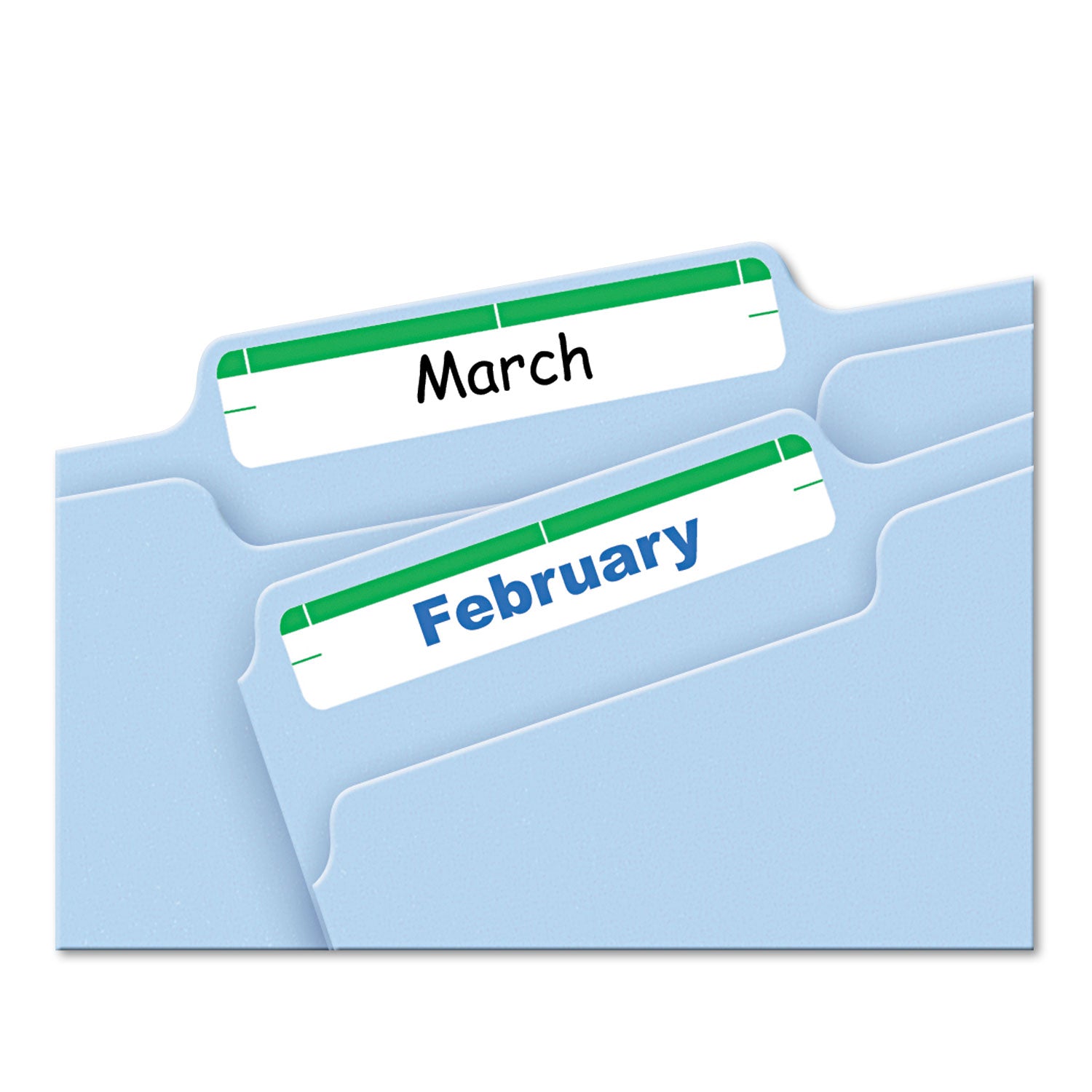 Printable 4" x 6" - Permanent File Folder Labels, 0.69 x 3.44, White, 7/Sheet, 36 Sheets/Pack, (5203) -