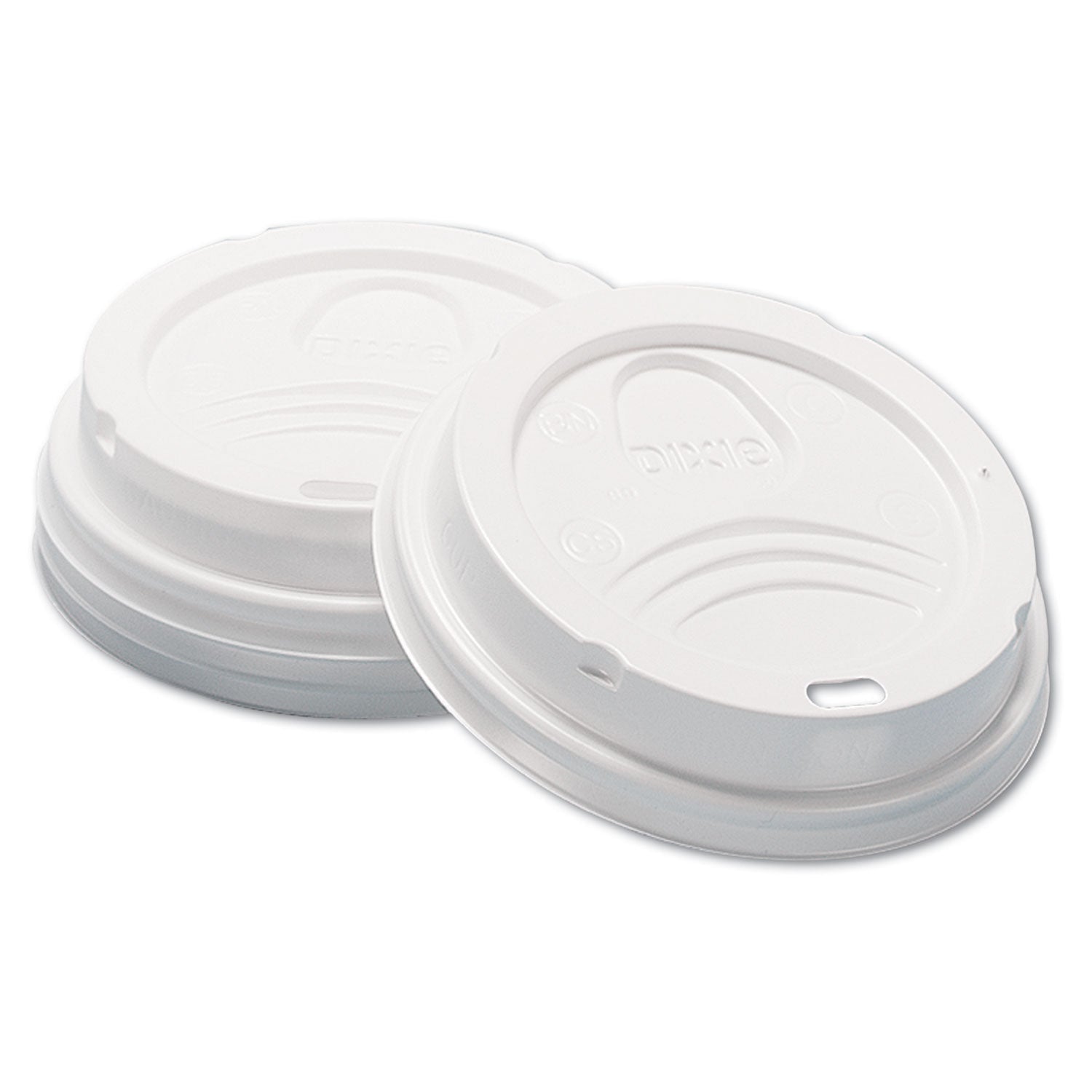 Dome Hot Drink Lids, Fits 8 oz Cups, White, 100/Sleeve, 10 Sleeves/Carton -