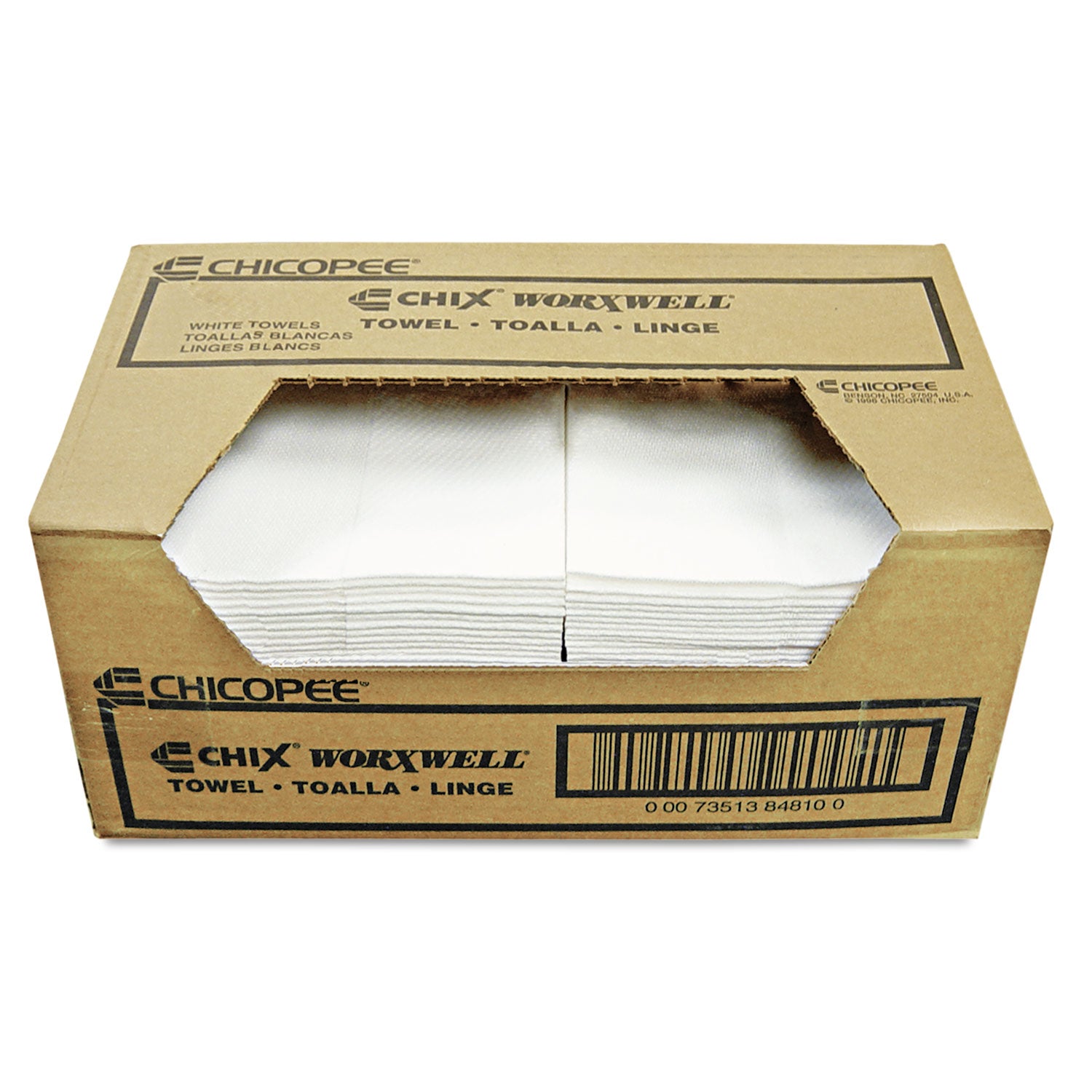 Durawipe Shop Towels, 13 x 15, Z Fold, White, 100/Carton -