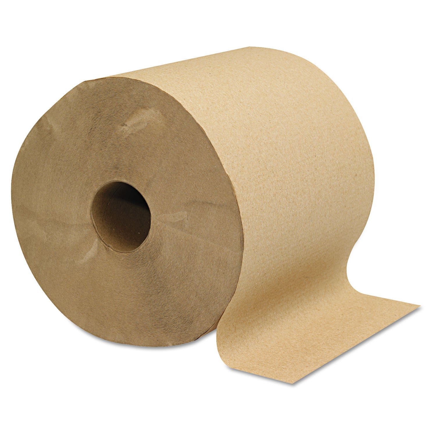 Hardwound Towels, 1-Ply, 800 ft, Brown, 6 Rolls/Carton -