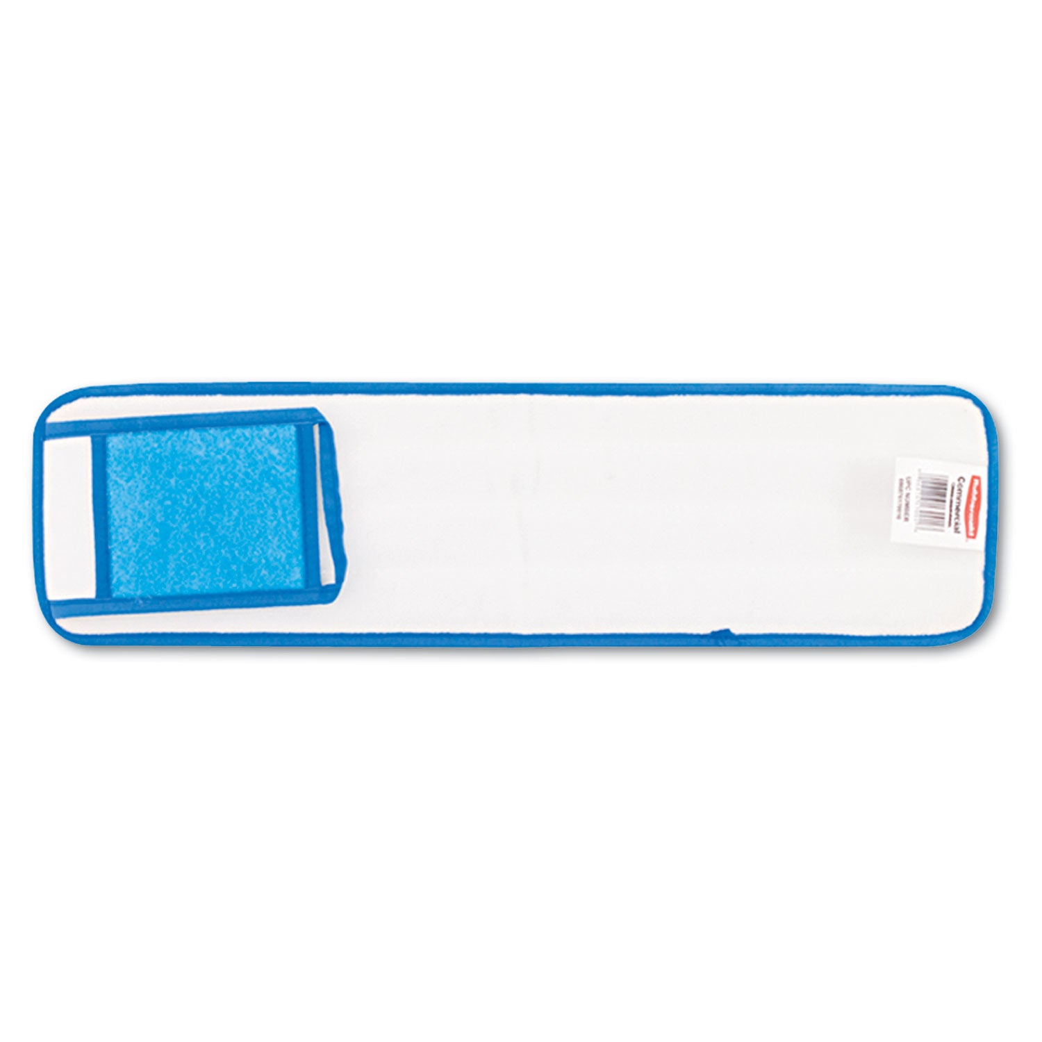 Microfiber Wet Room Pads, 24 in. Long, Split Nylon/Polyester Blend, Blue -