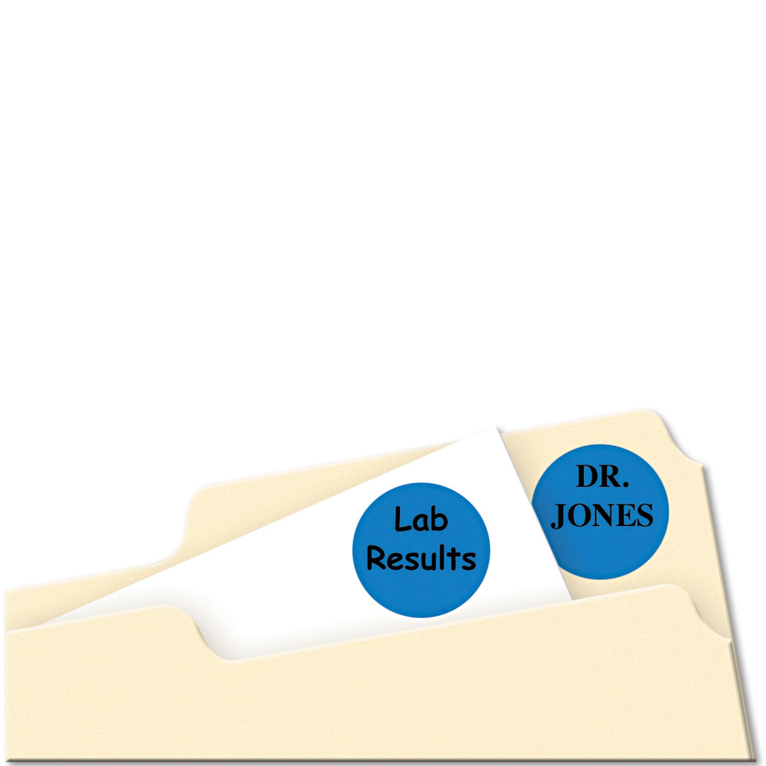 Printable Self-Adhesive Removable Color-Coding Labels, 0.75" dia, Dark Blue, 24/Sheet, 42 Sheets/Pack, (5469) -